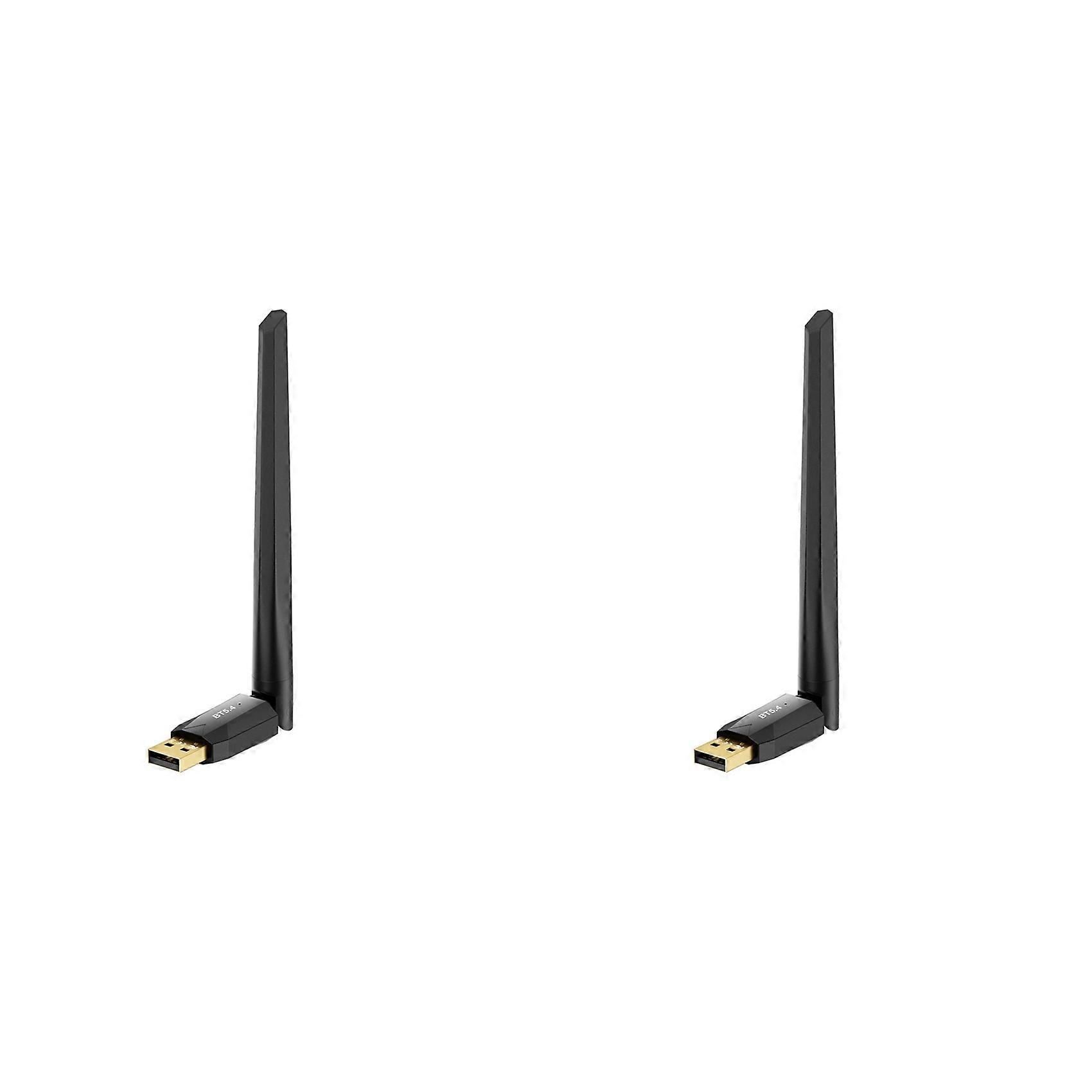 2X USB Bluetooth 5.4 Adapter 150M Bluetooth Dongle for PC Wireless Mouse Keyboard Music Audio Receiver Transmitter