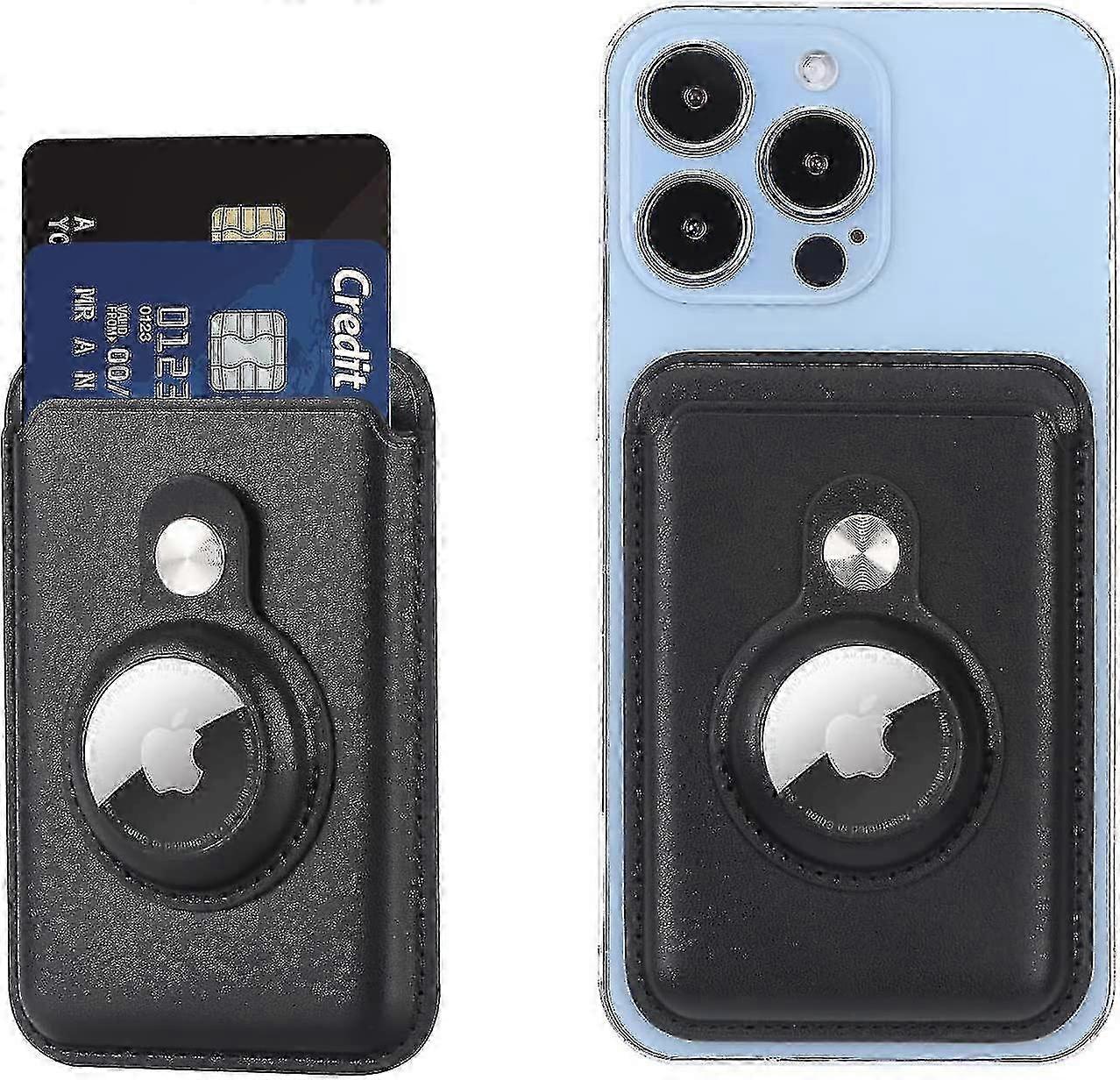 ארנק עור Magsafe לאייפון 12/13 סדרה - מחזיק כרטיסים מאובטח עם חריץ AirTag