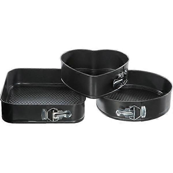 Baking tins in various shapes - 3 springform tins black