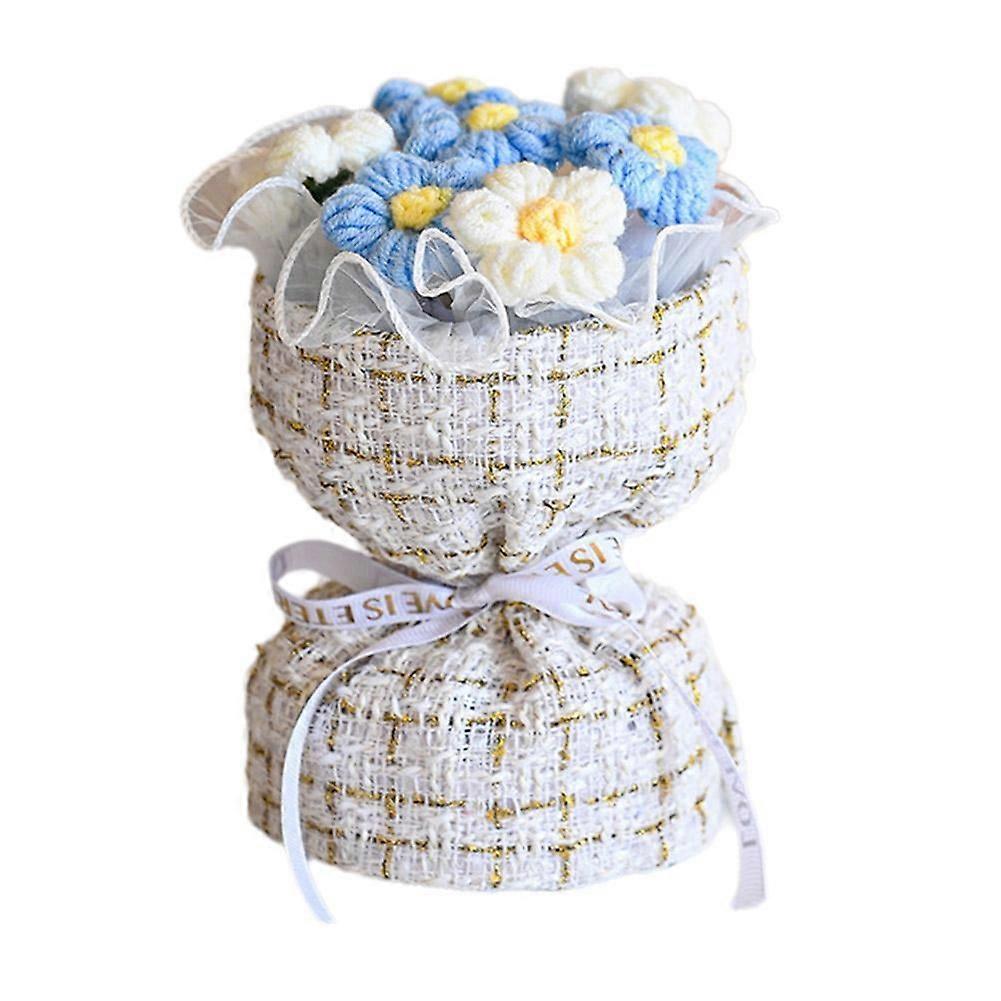 Knitted Yarn Simulation Flower Creative Knitted Yarn ✦ Puff Bo Simulation S6F4
