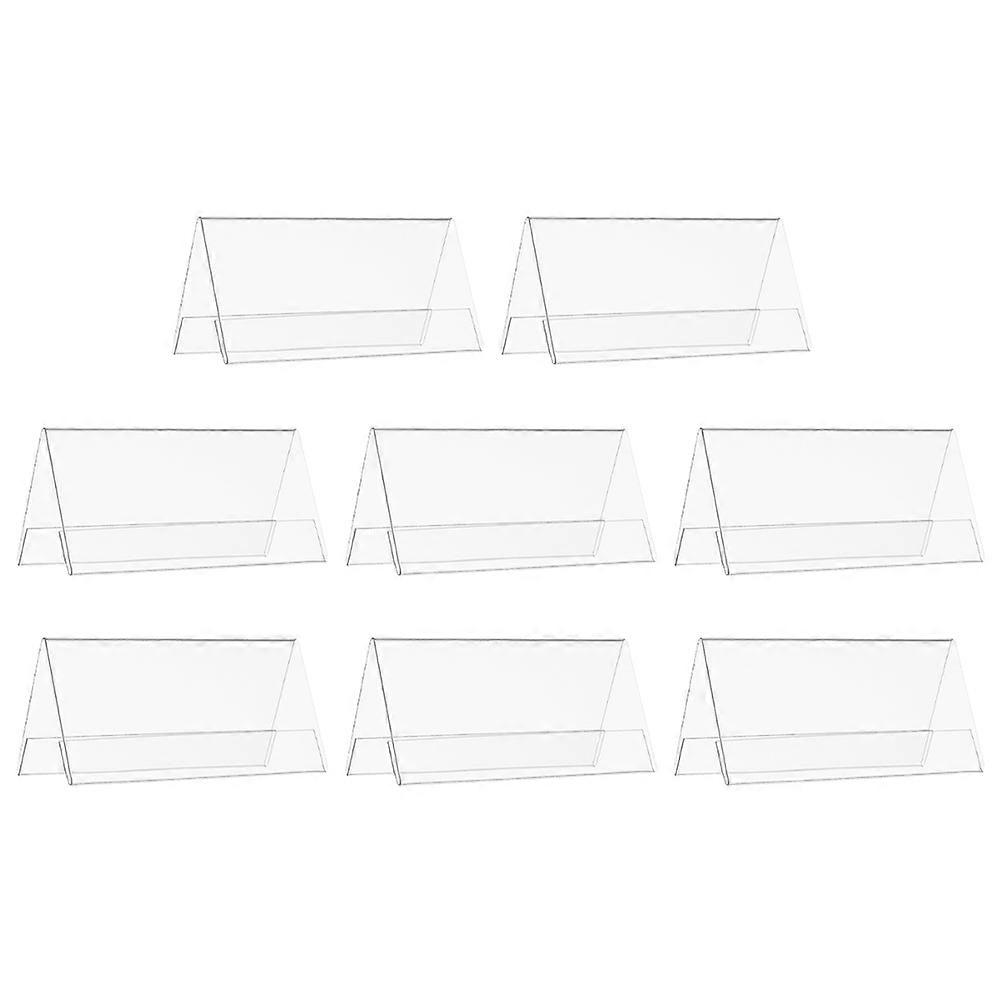 Acrylic Conference Name Plate Display Stand for Office Meeting 8Pcs