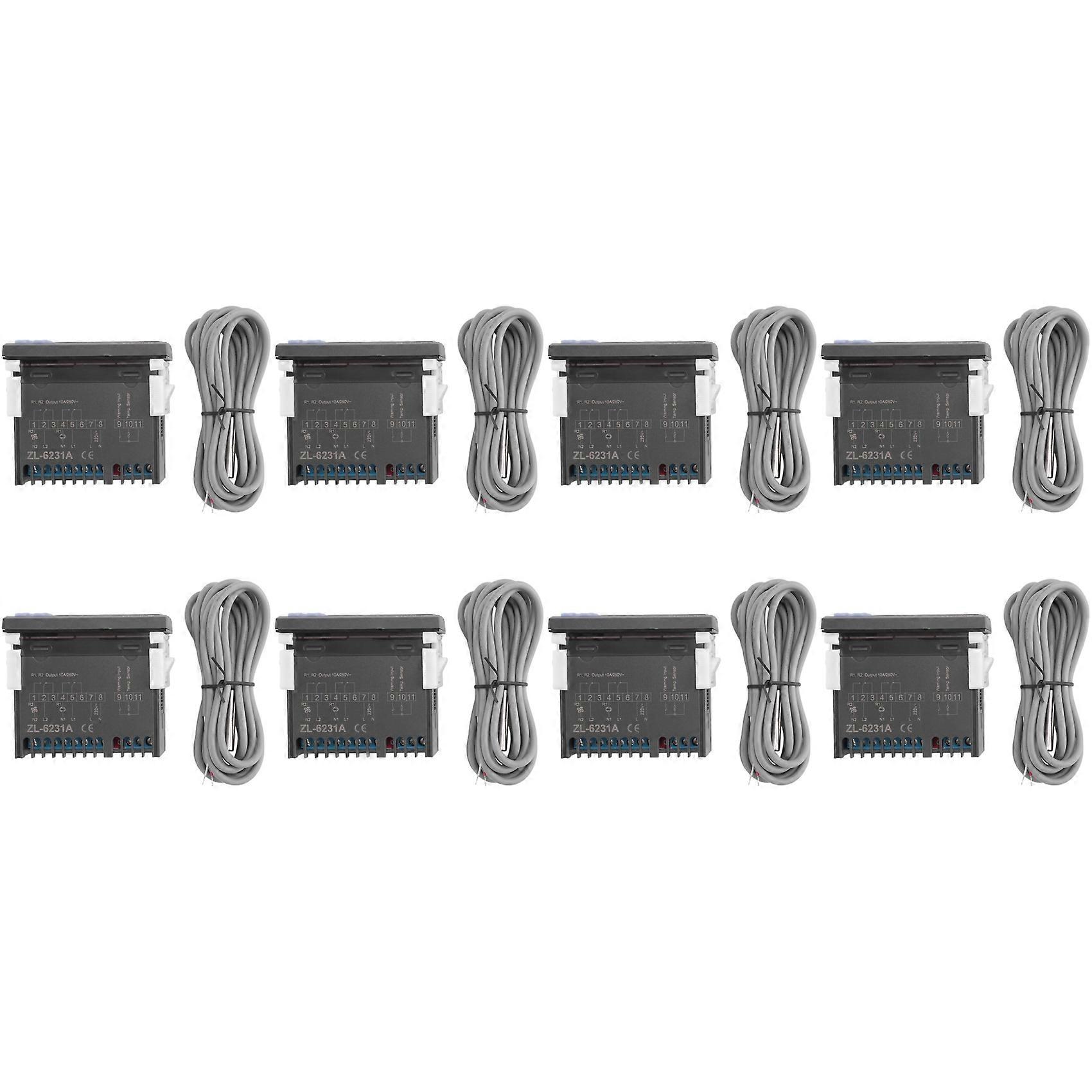 8X LILYTECH ZL-6231A, Incubator Controller, Thermostat with Multifunctional Timer, Equal to STC-1000, or W1209 + TM618N