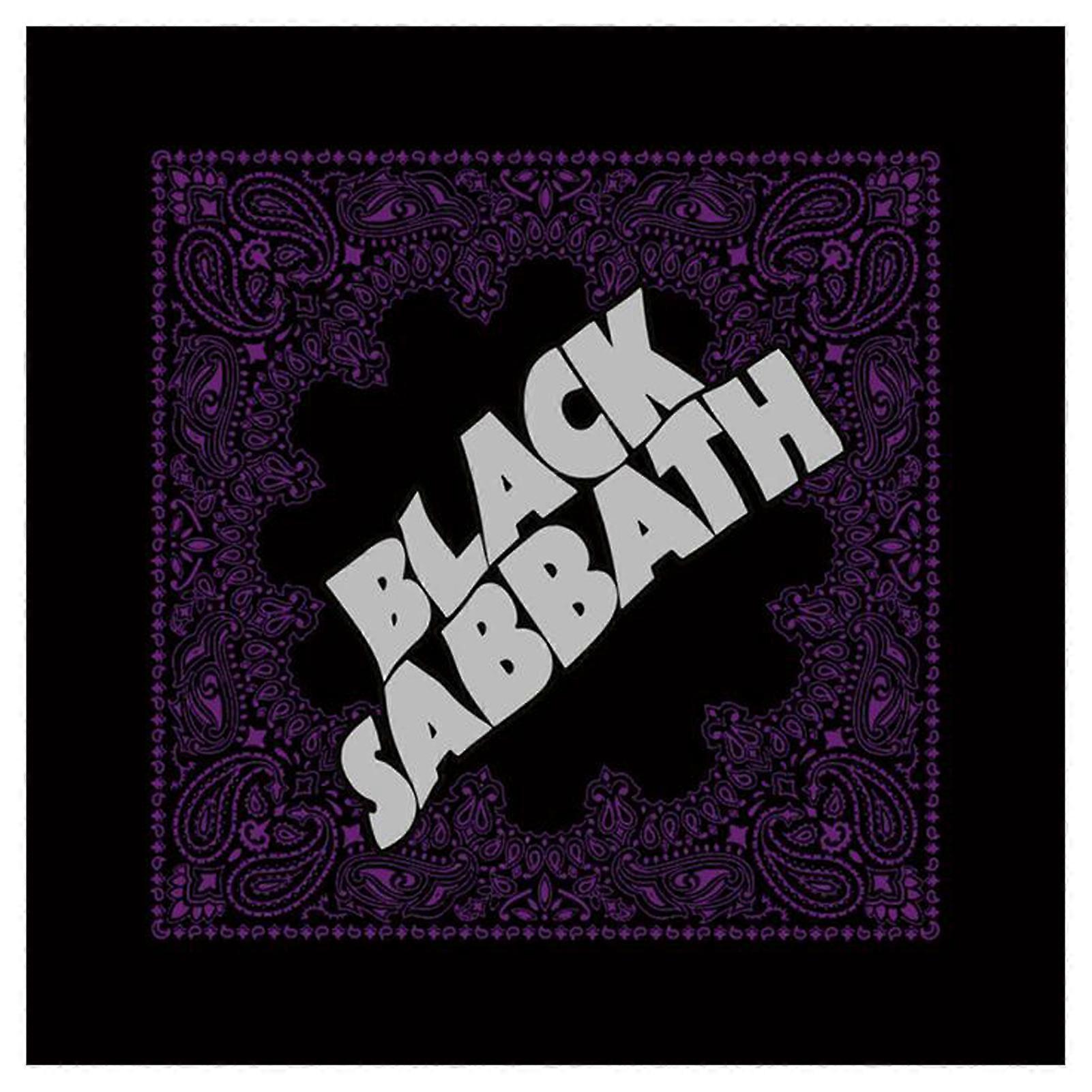 黑色安息日头巾经典波浪标志官方新黑色（21 英寸 x 21 英寸）