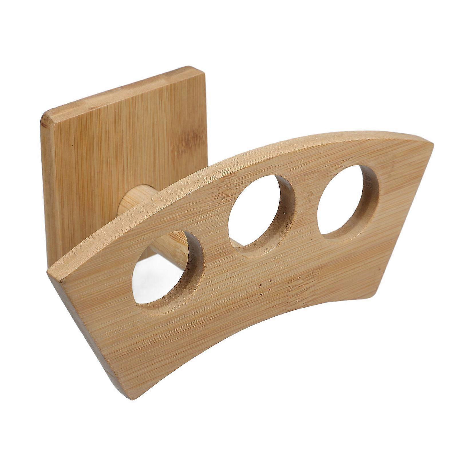 1 قطعة اليابانية اليد لفة الخيزران تخزين الرف الآيس كريم المخروط حامل (ثلاثة ثقوب)