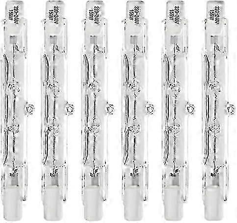 6 Pack 78mm 150W Halogen Bulb,Security Light Bulbs,Linear Halogen Bulbs 78mm R7S Base