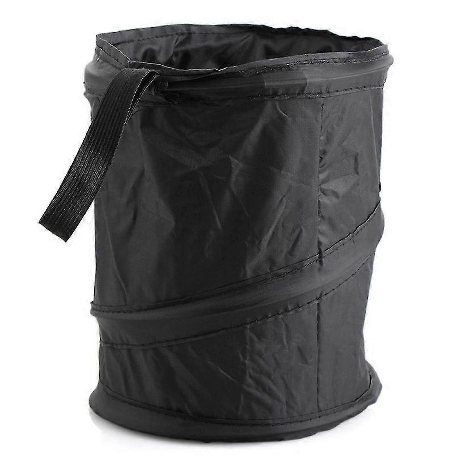 Black Compact Mini Collapsible Car Bin