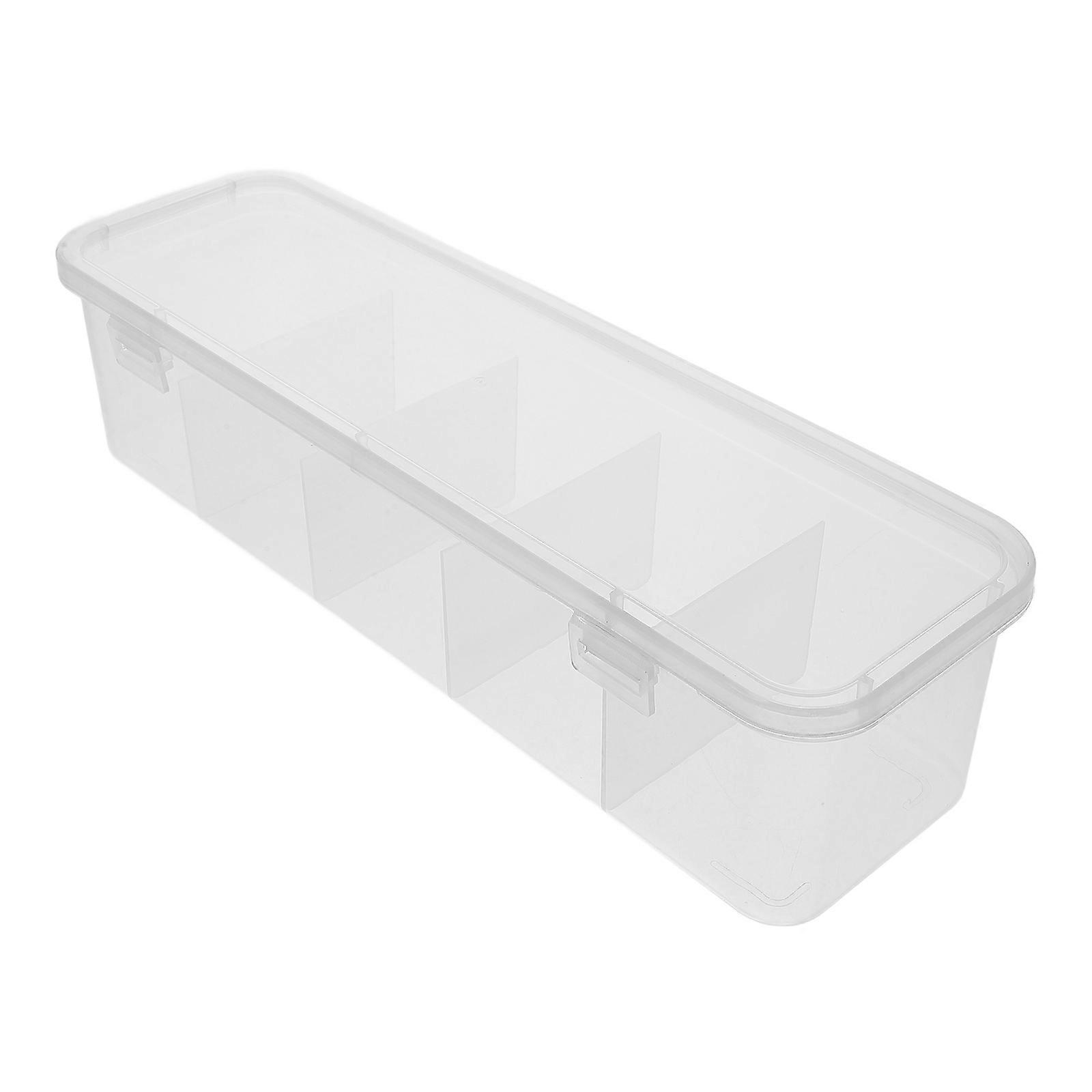 Tea Bag Storage Box for Storage Use Multi-Grids Organizer with Lid