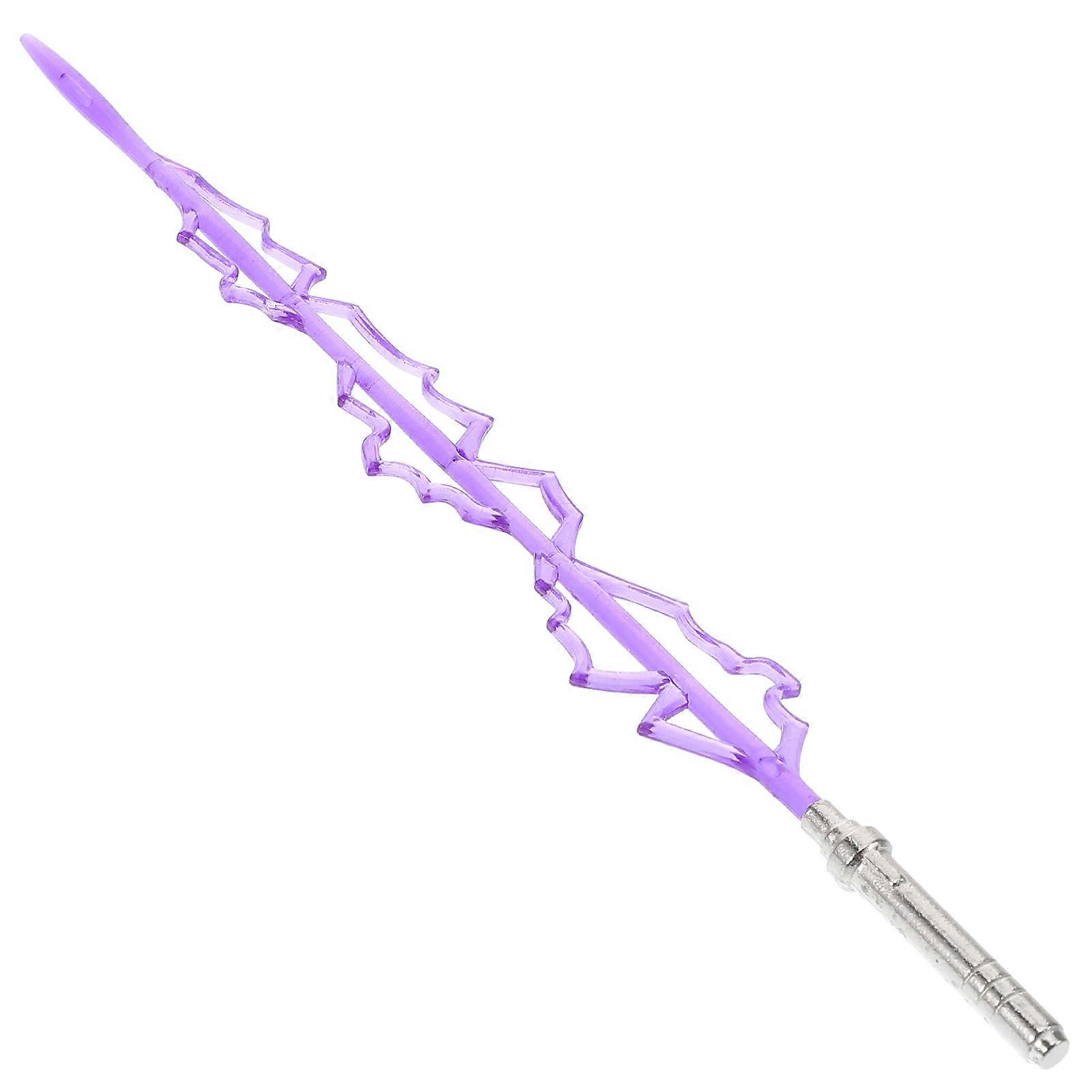 Purple Alloy Sword Model Plastic Model Sword for Decor 1 Piece