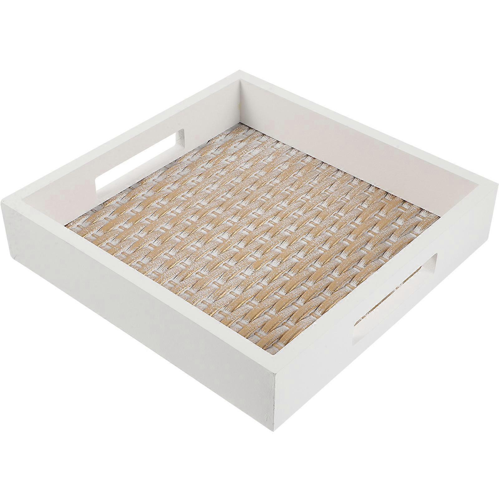 Wood Fruit Tray for Storage Rectangular Decorative Serving Tray