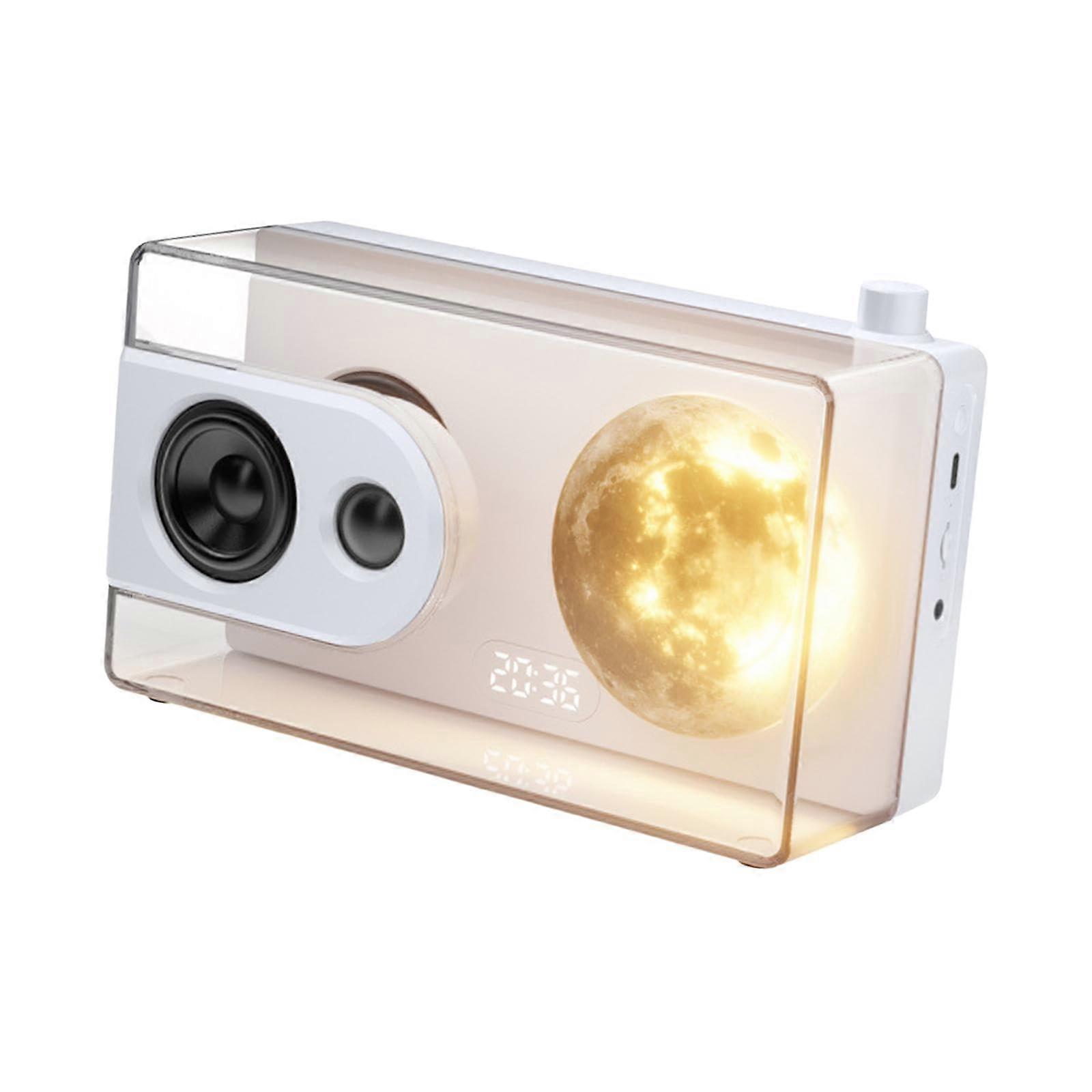 Transparent Bluetooth Speaker Rechargeable 13W Deep Bass White Birthday Gift