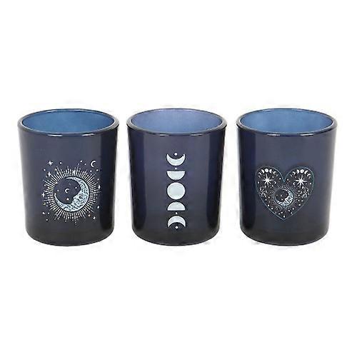 Something Different Moon Phases Candle Holder (Pack of 3)