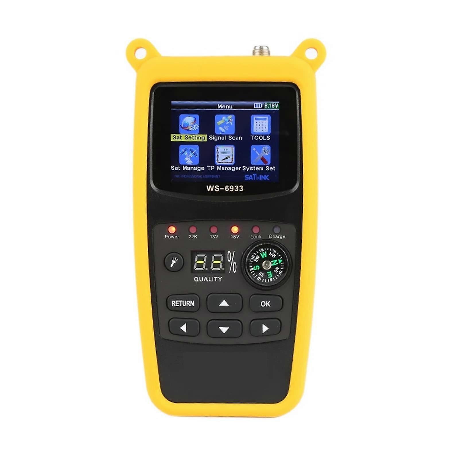 Satellite Signal Finder with Bright LCD Display, DVBS2 Dish Alignment Tool for Quick Setup