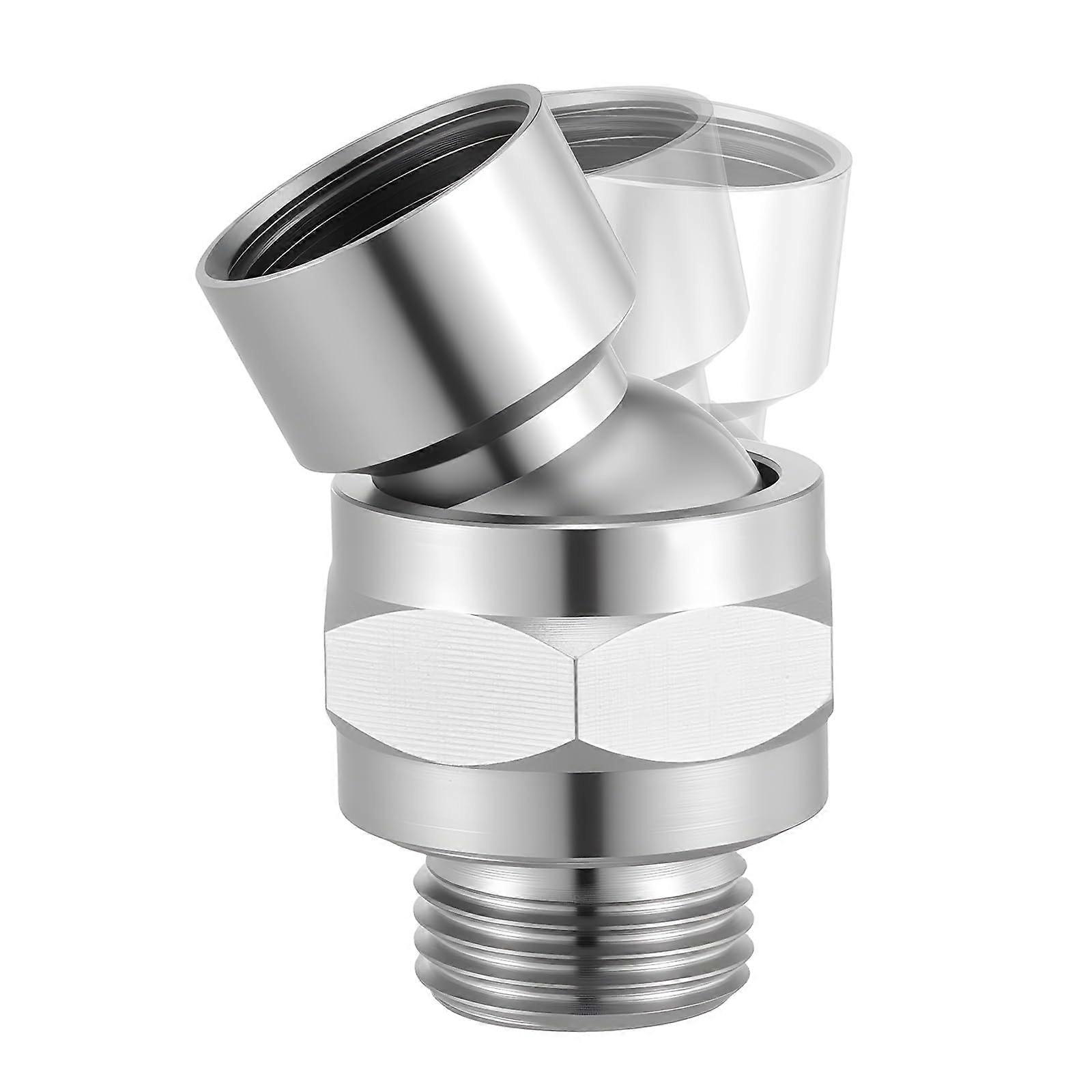 Adjustable Solid Copper Shower Head Swivel Adapter, Universal Leak Brass Connector