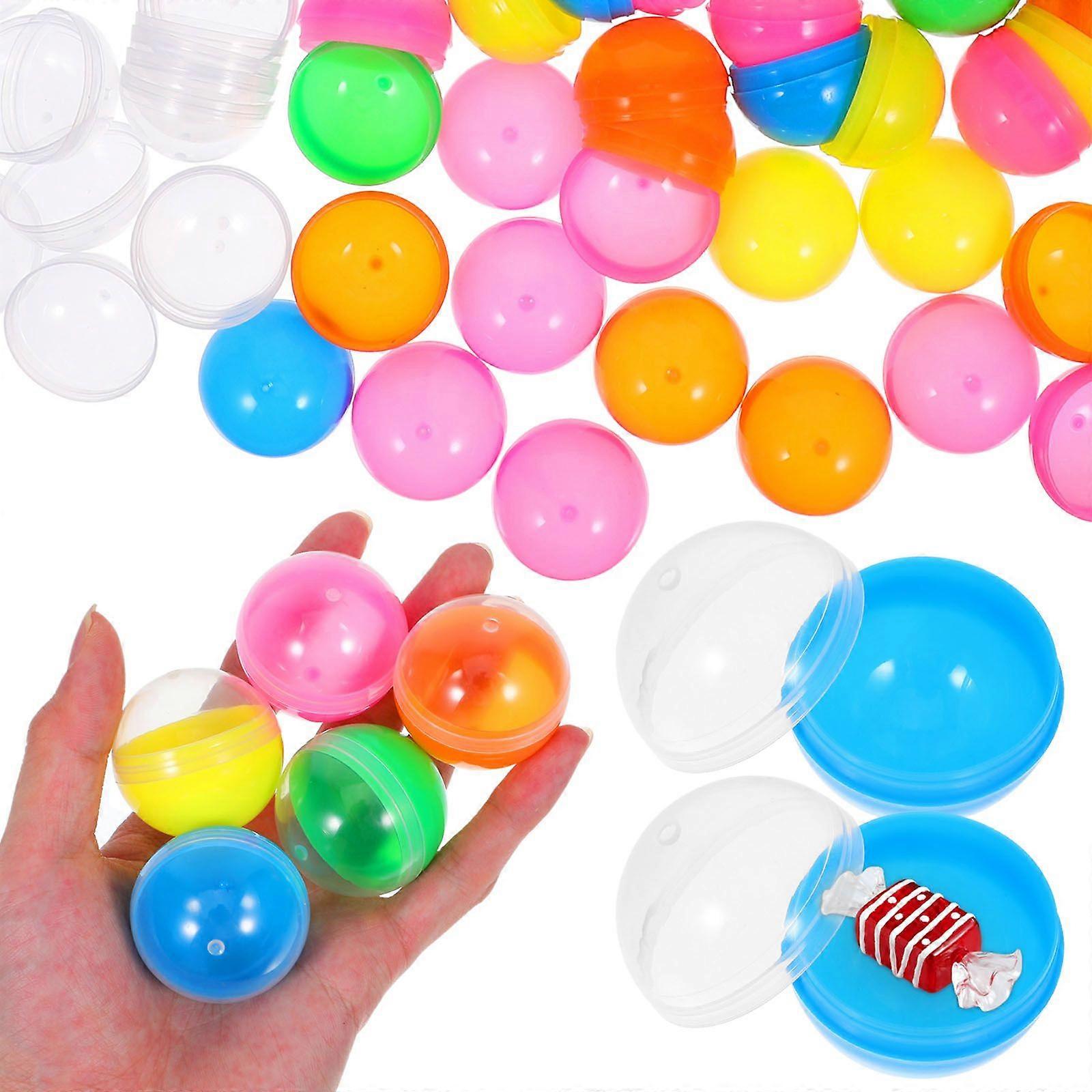 100pcs Vending Machines Round Box Vending Machines Plastic Containers Colored Refillable Box