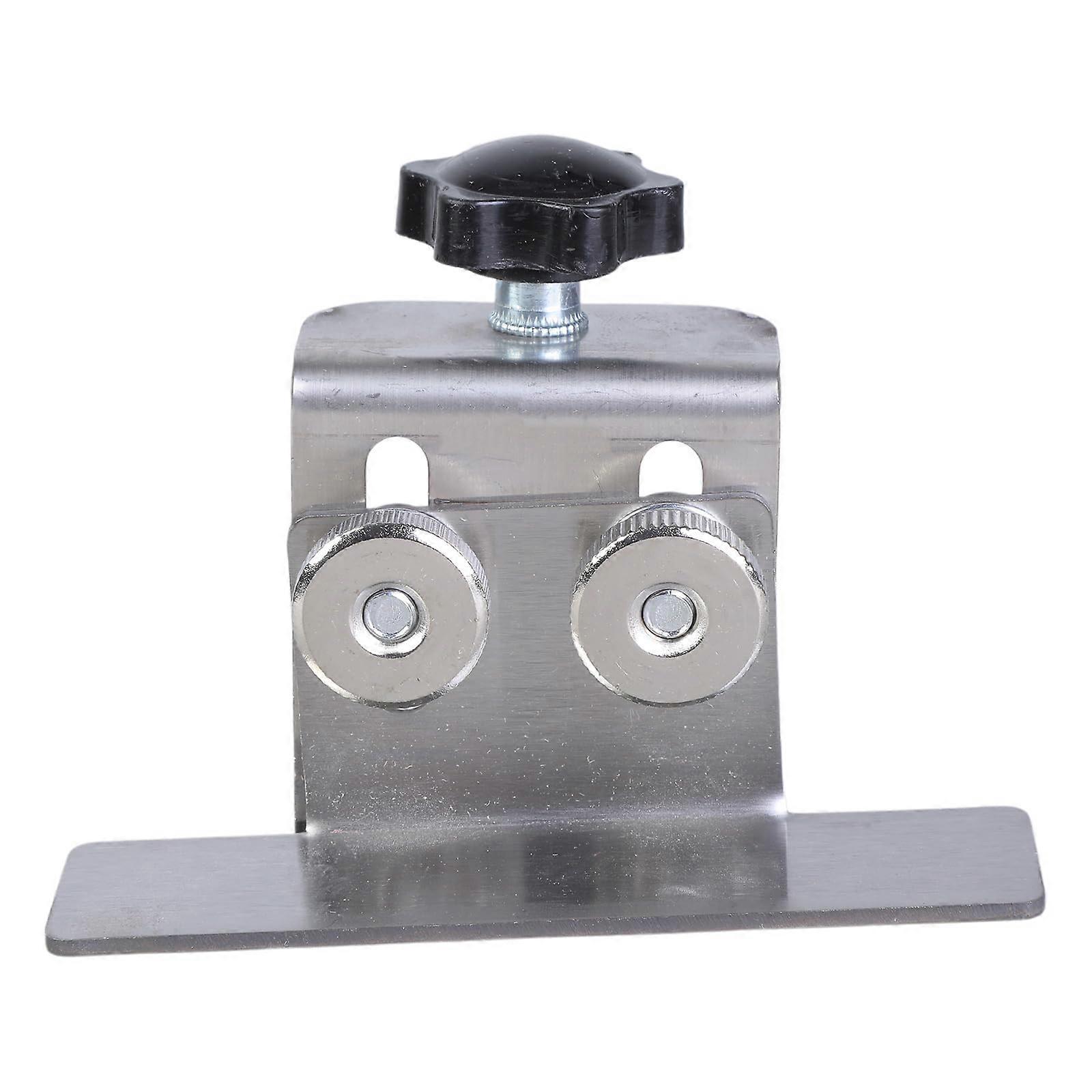 Cabinet Door Mounting Jig Stainless Steel Adjustable Clamp for Precise Woodworking Alignment