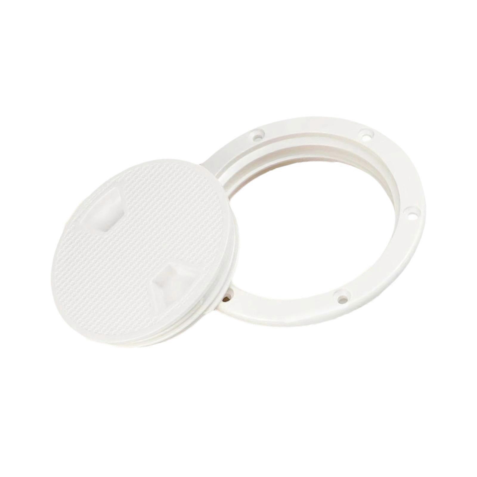 Easyly Install Round Inspection Port for Multiple Applications Including Motorhome and Boats Size 4 In 6 In 8 In  8 inches White