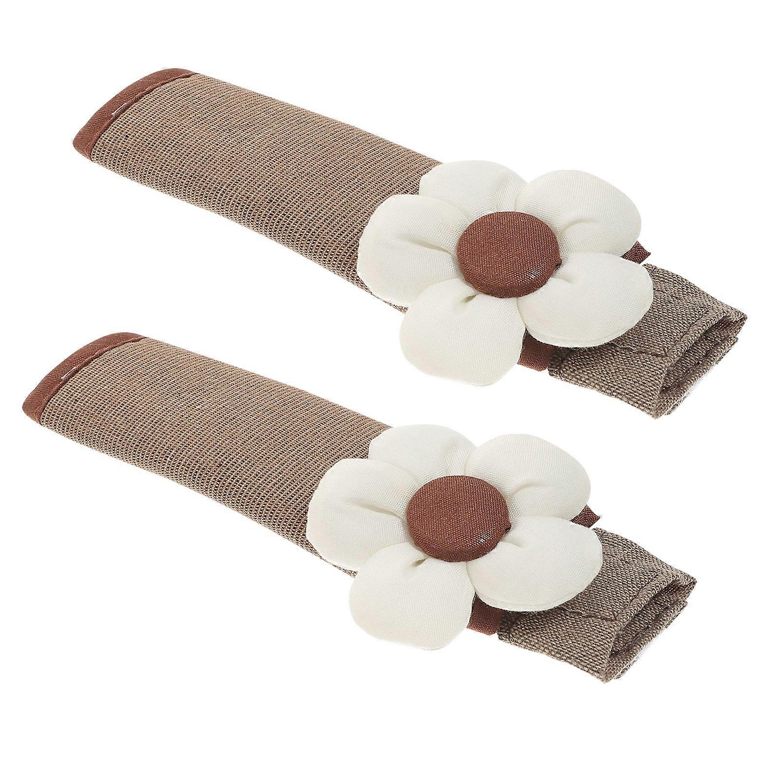 Safety Door Handle Covers Protective Rectangular Simple Design Homeowners Comfortable To Use 2Pcs