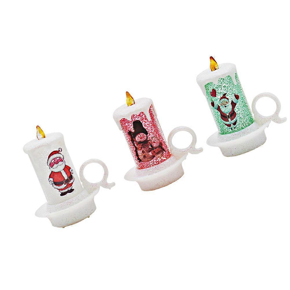 Party Light Electronic Candle Night Light for Christmas Decor 2Pcs