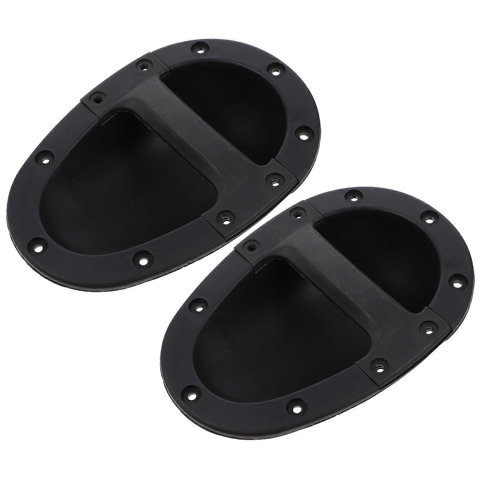 Speaker Handle for Speaker 2Pcs Black ABS Material Recessed Design
