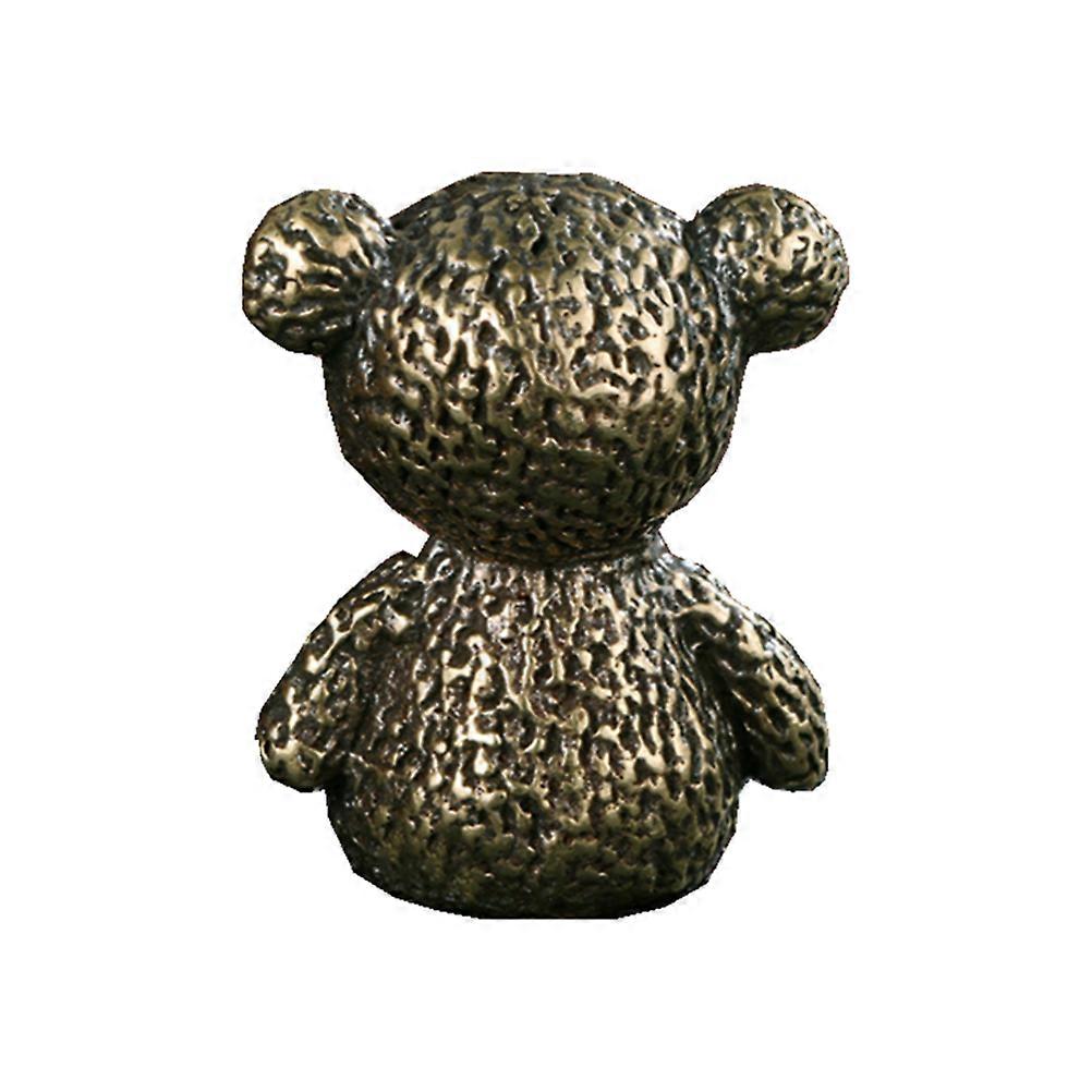 Brass Bear Ornament Mini Desktop Decor Creative Gift