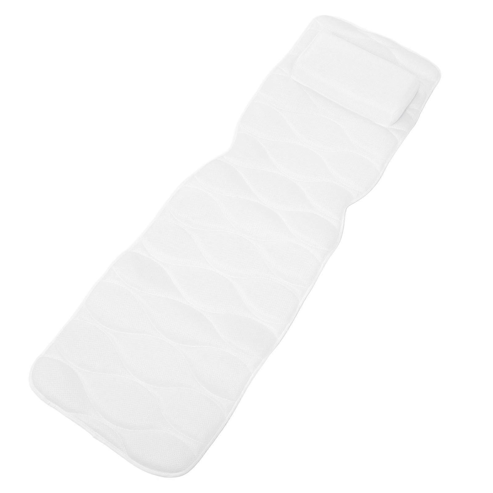 Full Body Bath Pillow for Head Neck and Back Support with AntiSlip Suction Cups, Type 2