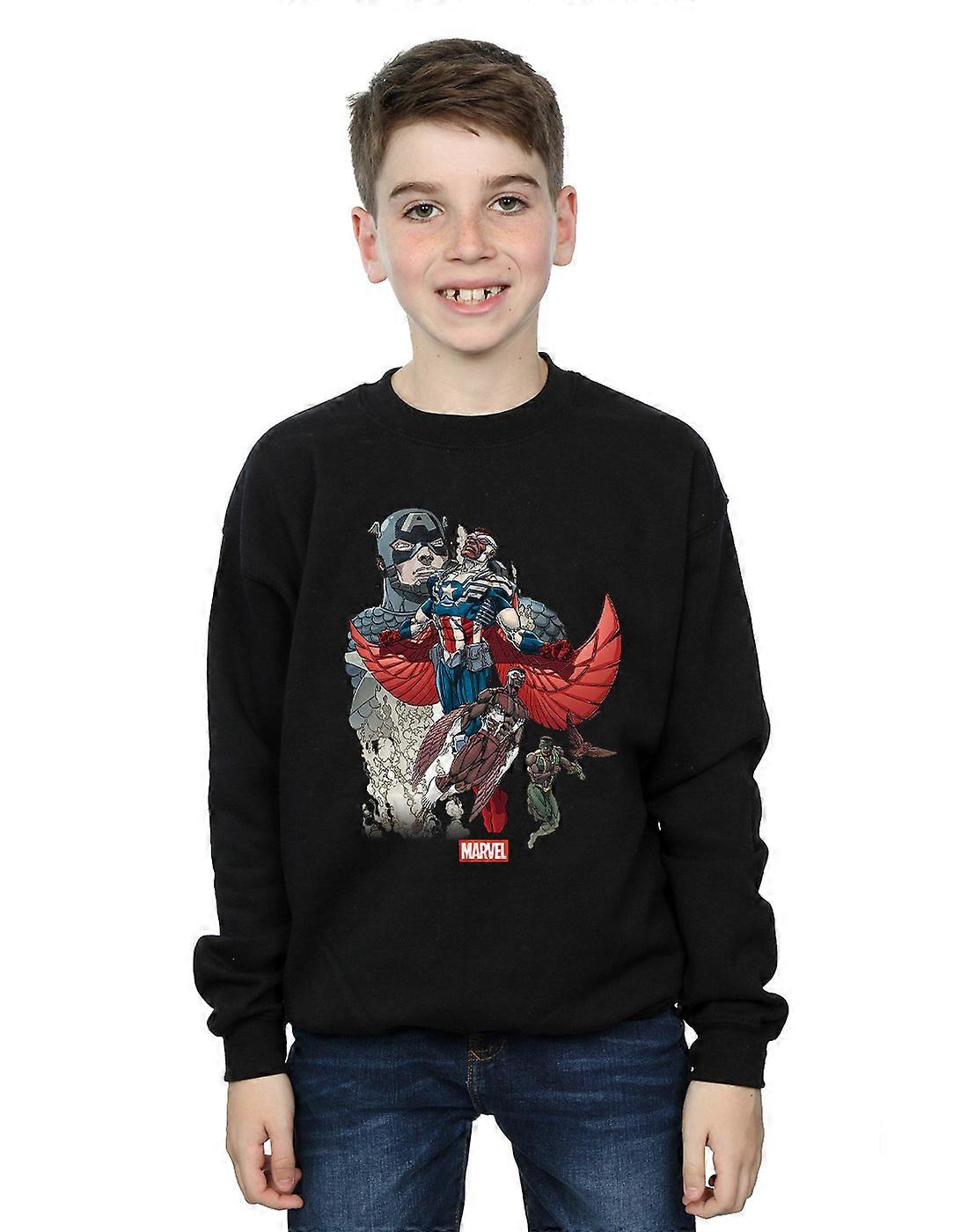 Marvel Boys Captain America Falcon Evolution Sweatshirt