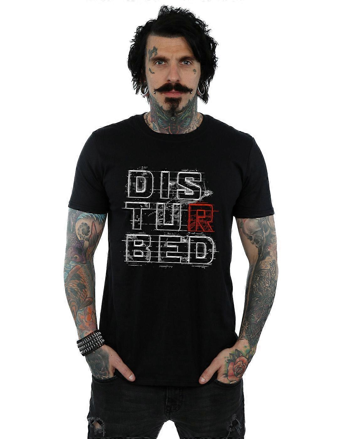 Disturbed Men's Stacked Text T-Shirt