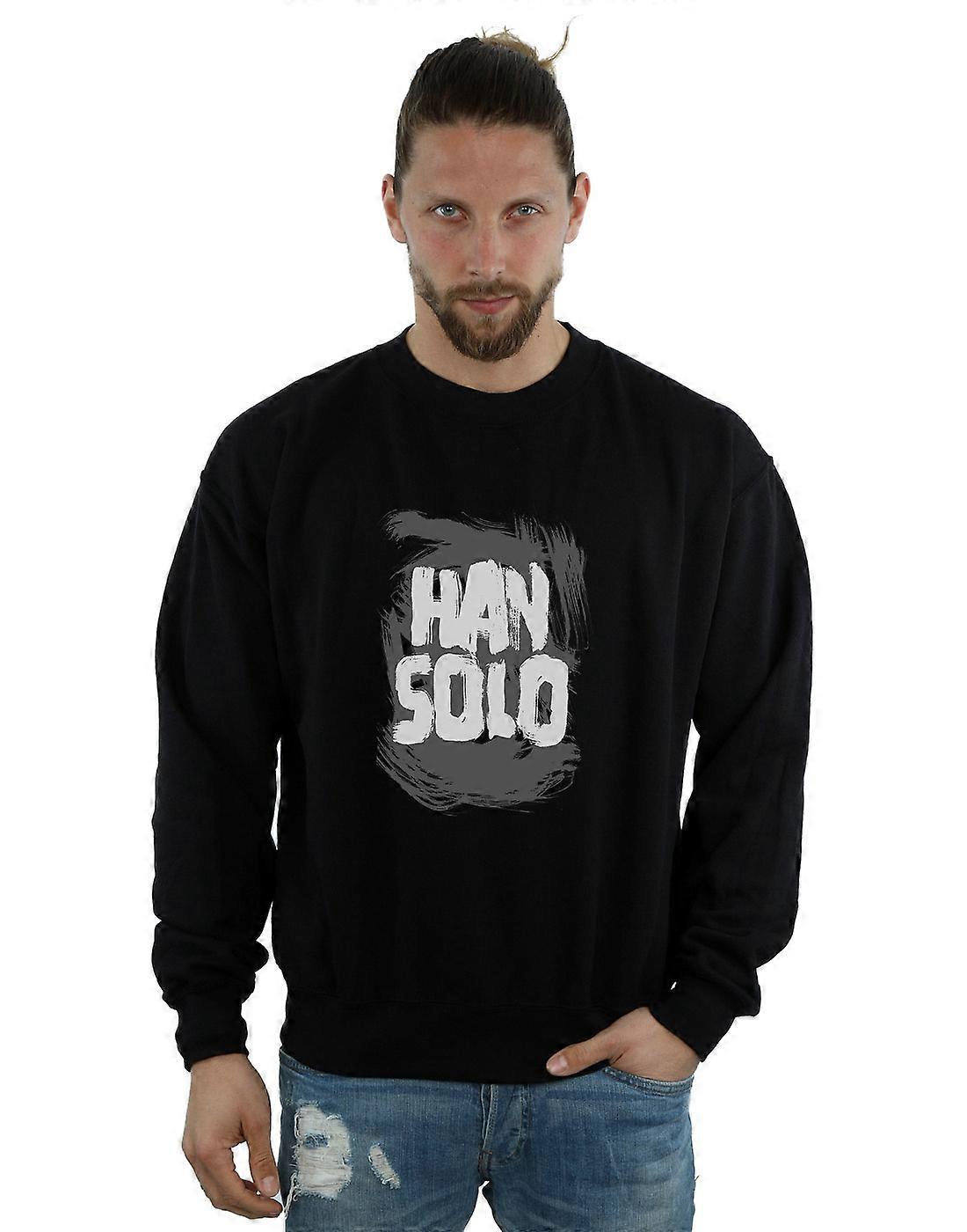 스타워즈 남성용 한 솔로 텍스트 스웨트셔츠