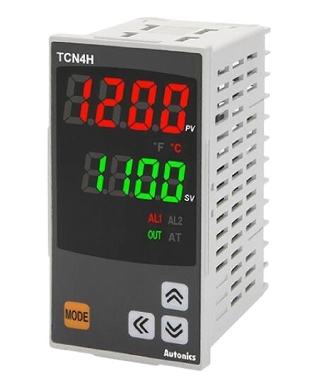 PID Temperature Controller Dual Display 4Digit Relay and SSR Output 2 Alarm 100240V Industrial