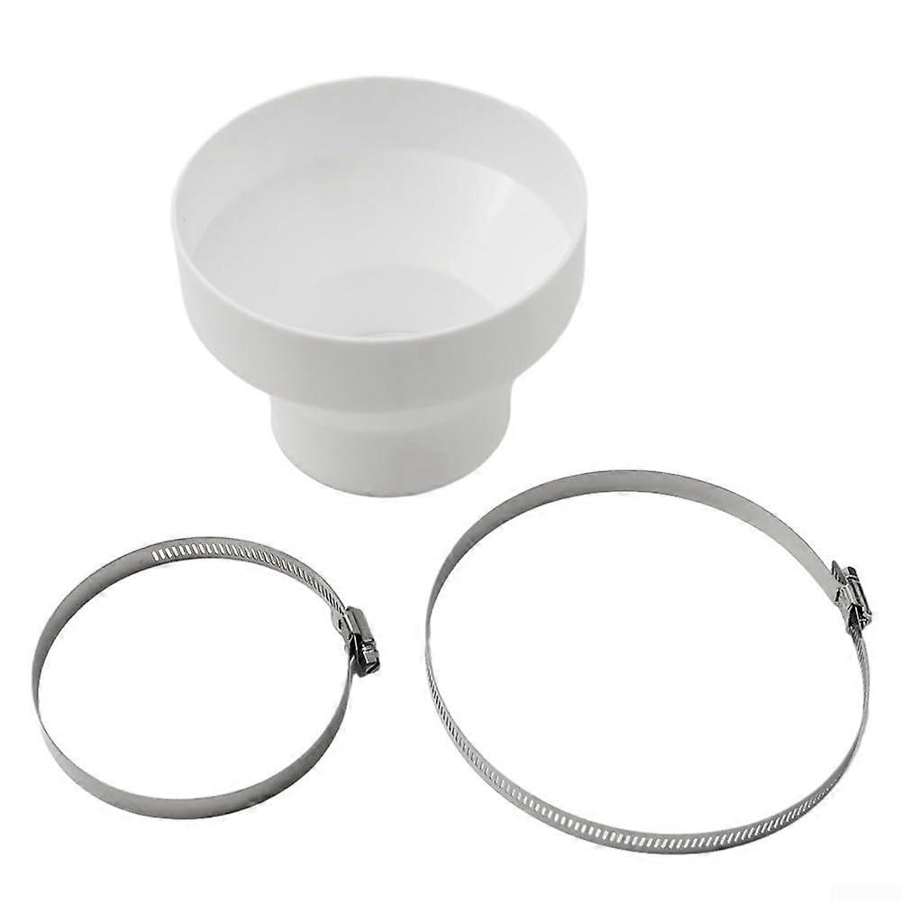 150mm to 100mm Duct Reducer Plastic Ventilation Pipe Adapter for Secure HVAC Connection