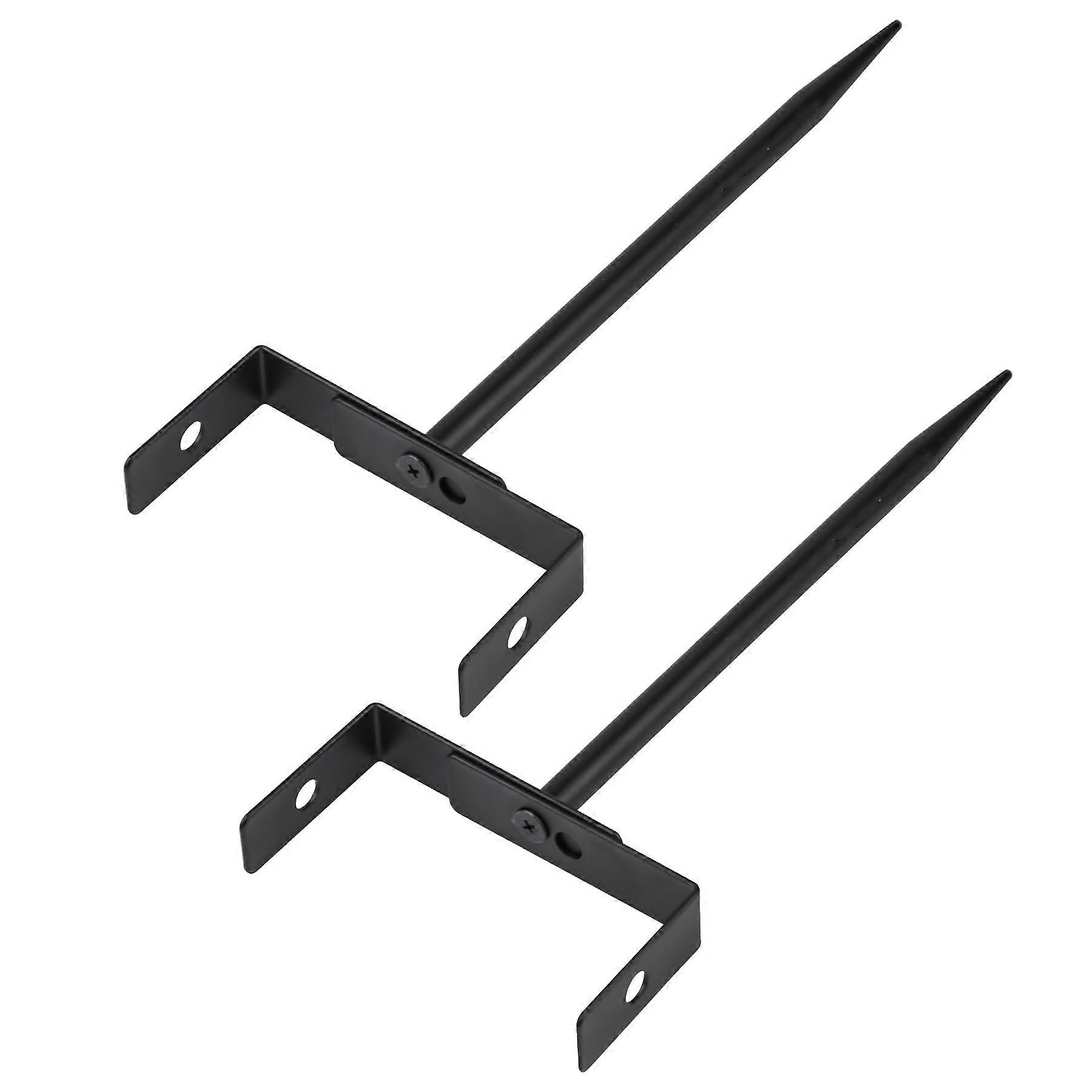 2pcs Heavy Duty Gutter Downspout Brackets Rust Resistant Metal Support for Drainage Systems