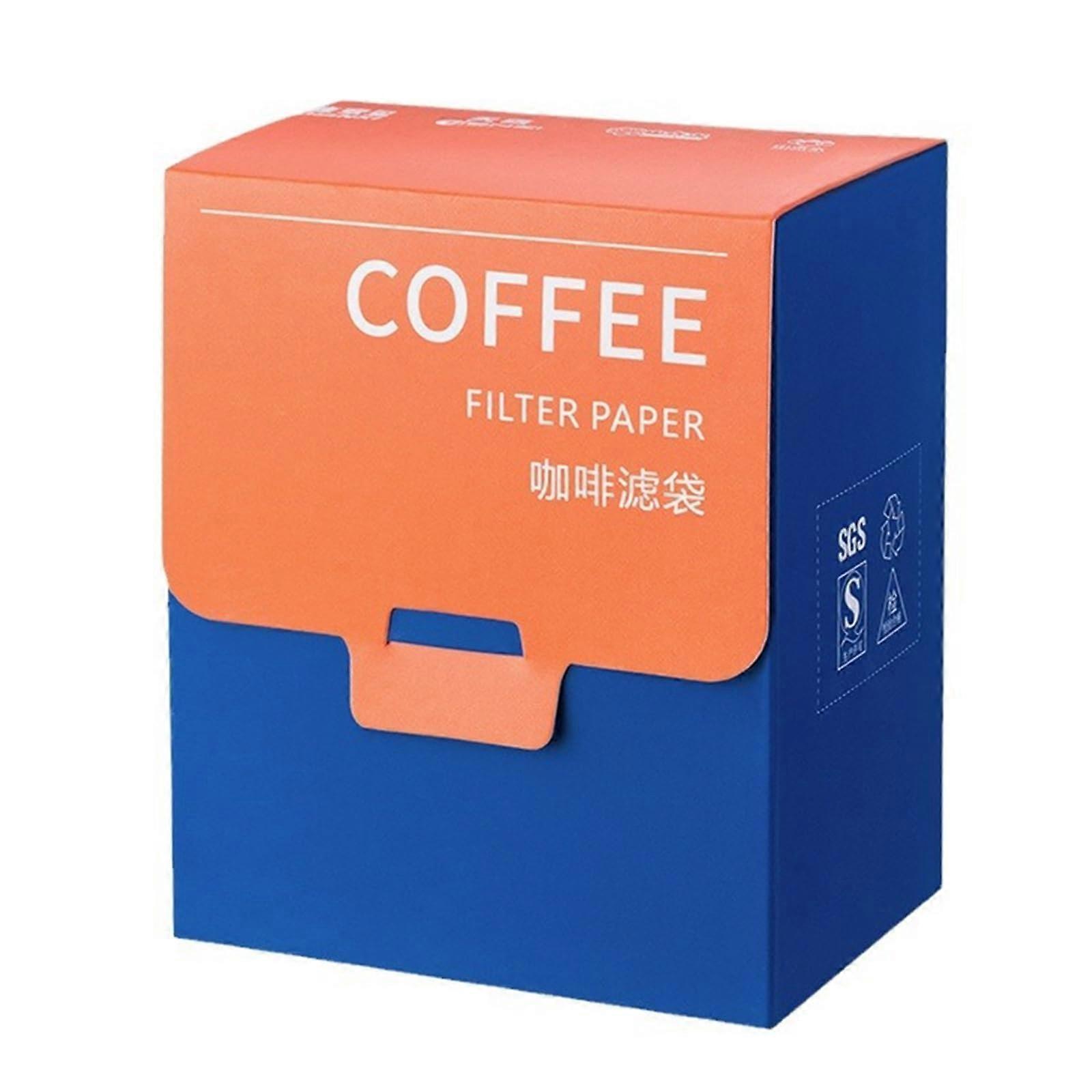 100pcs Coffee Filter Paper Bags with Hanging Ear Design for Single Serve Drip Brewing