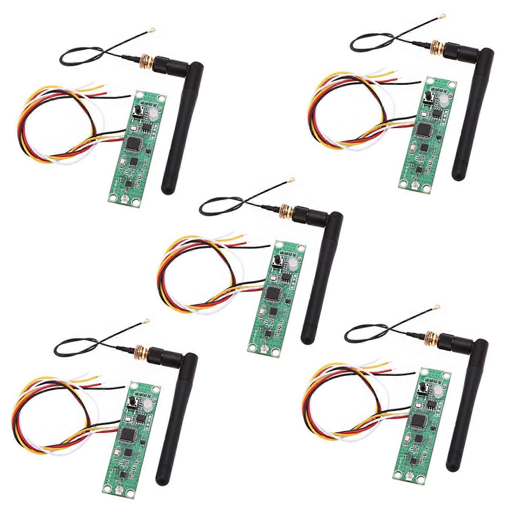 5X DMX512 Wireless Transmitter and Receiver 2.4G LED Light Module with Controller Antenna