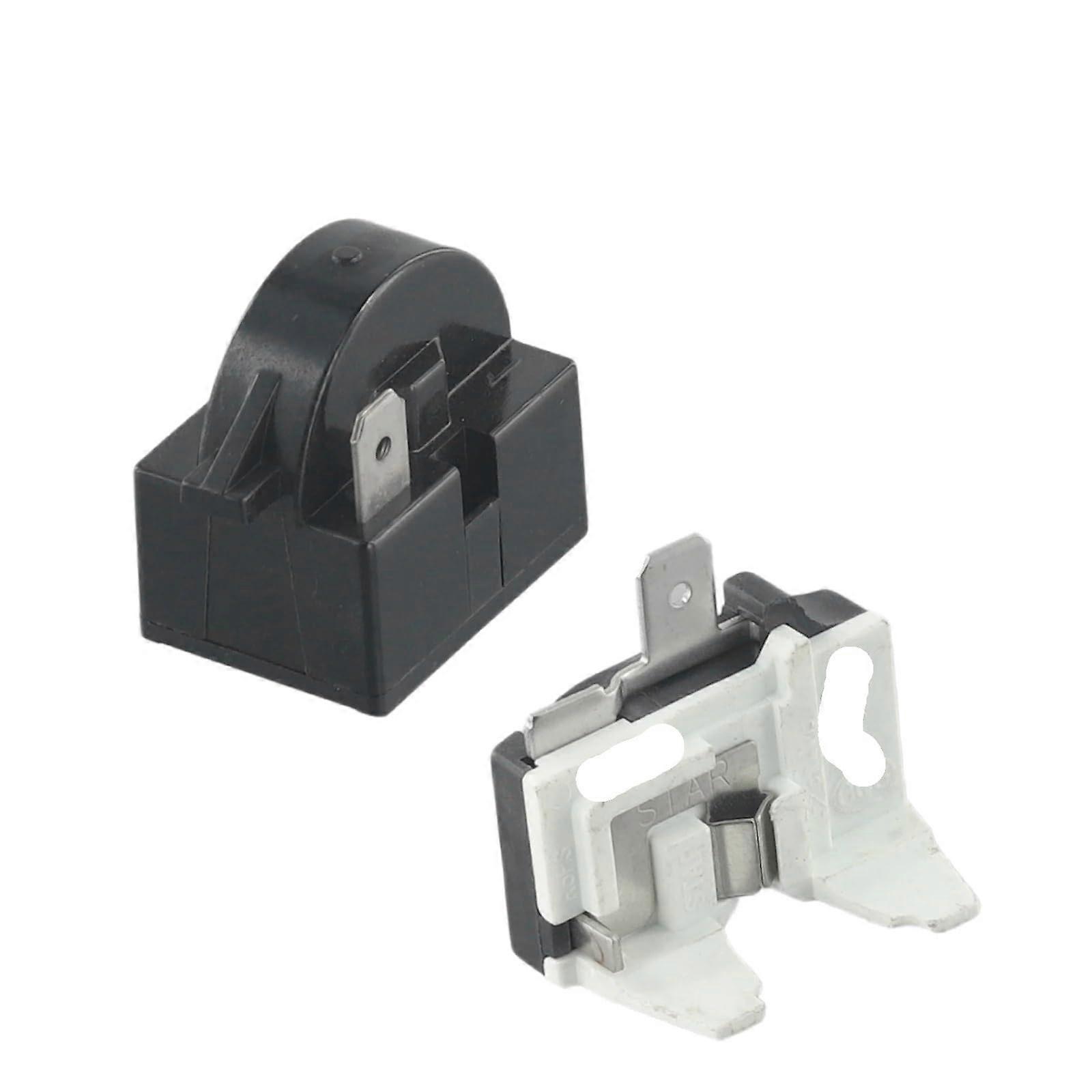 Universal Refrigerator PTC Start Relay with Overload Protector 1 Pin 15 Ohm Reliable Performance