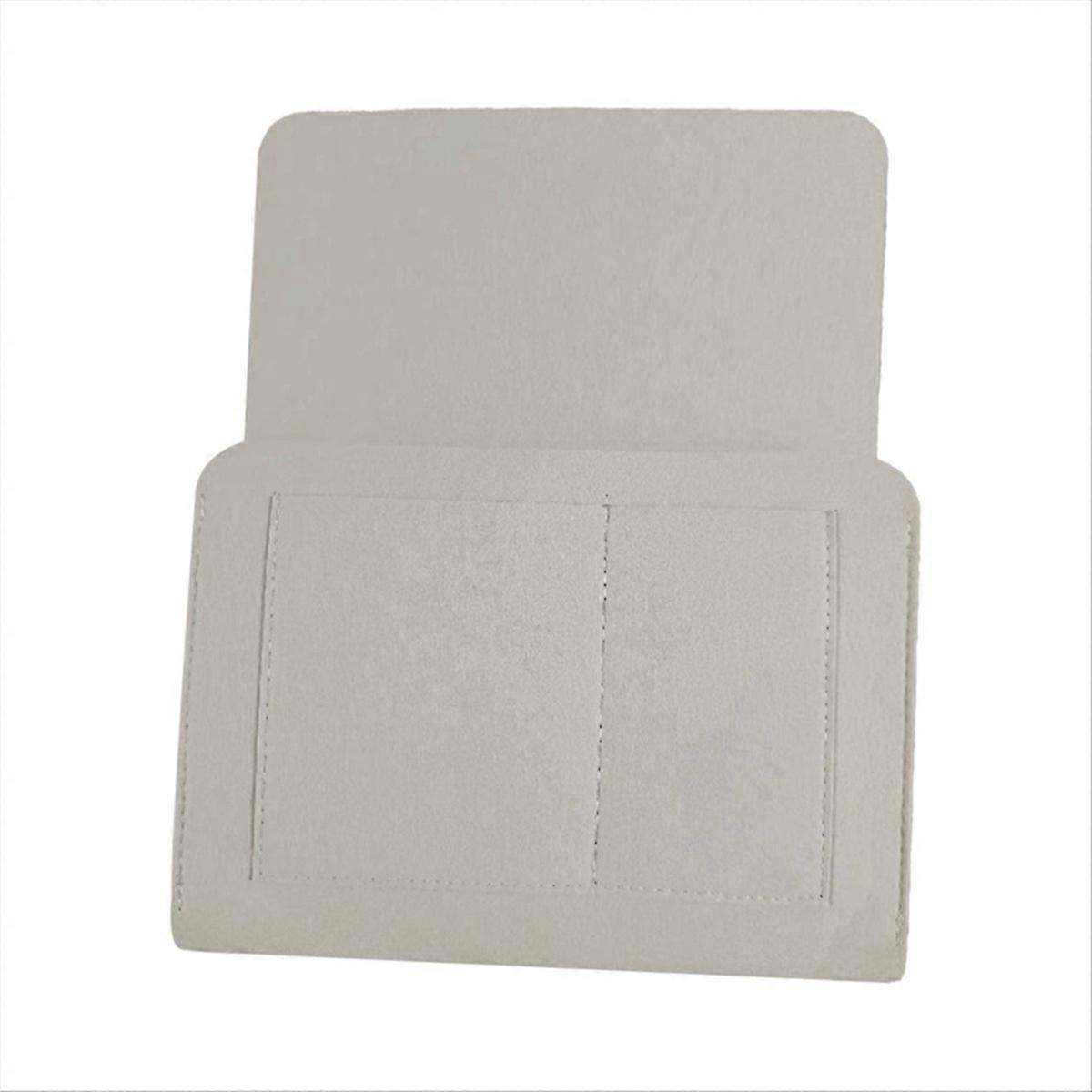 Felt Bedside Storage Organizer Anti-Slip Bedside Bag beige