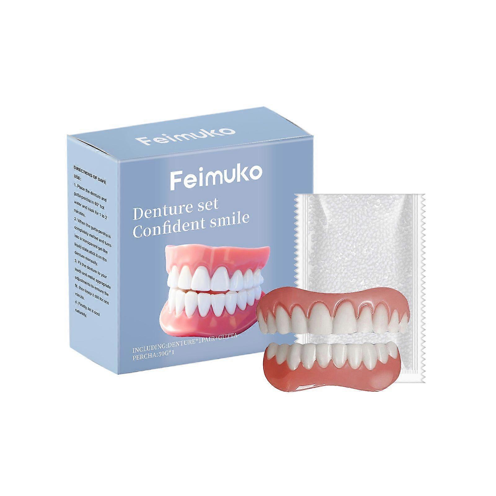 Feimuko Denture Enhancement Kit - Enhances Smile Improves Oral Aesthetics