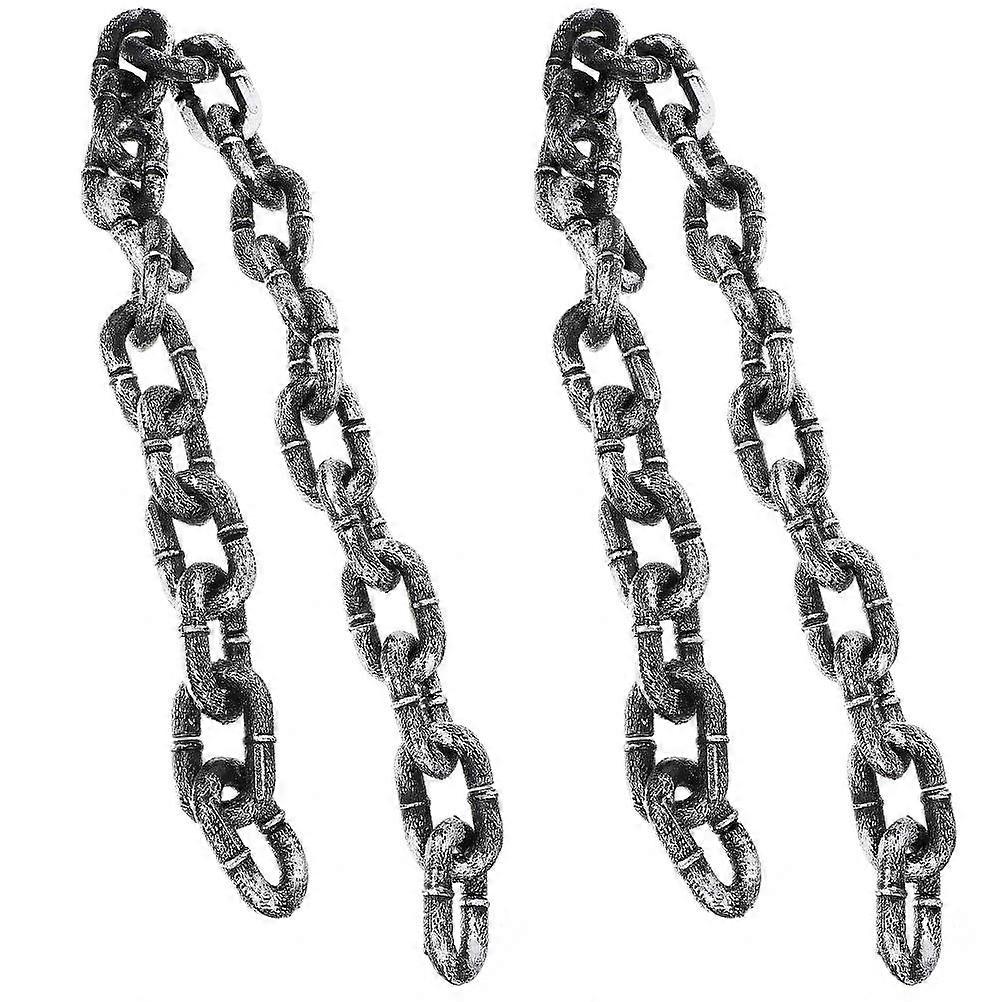 Plastic Chain Halloween Decor Accessory for 2Pcs Costume Setup