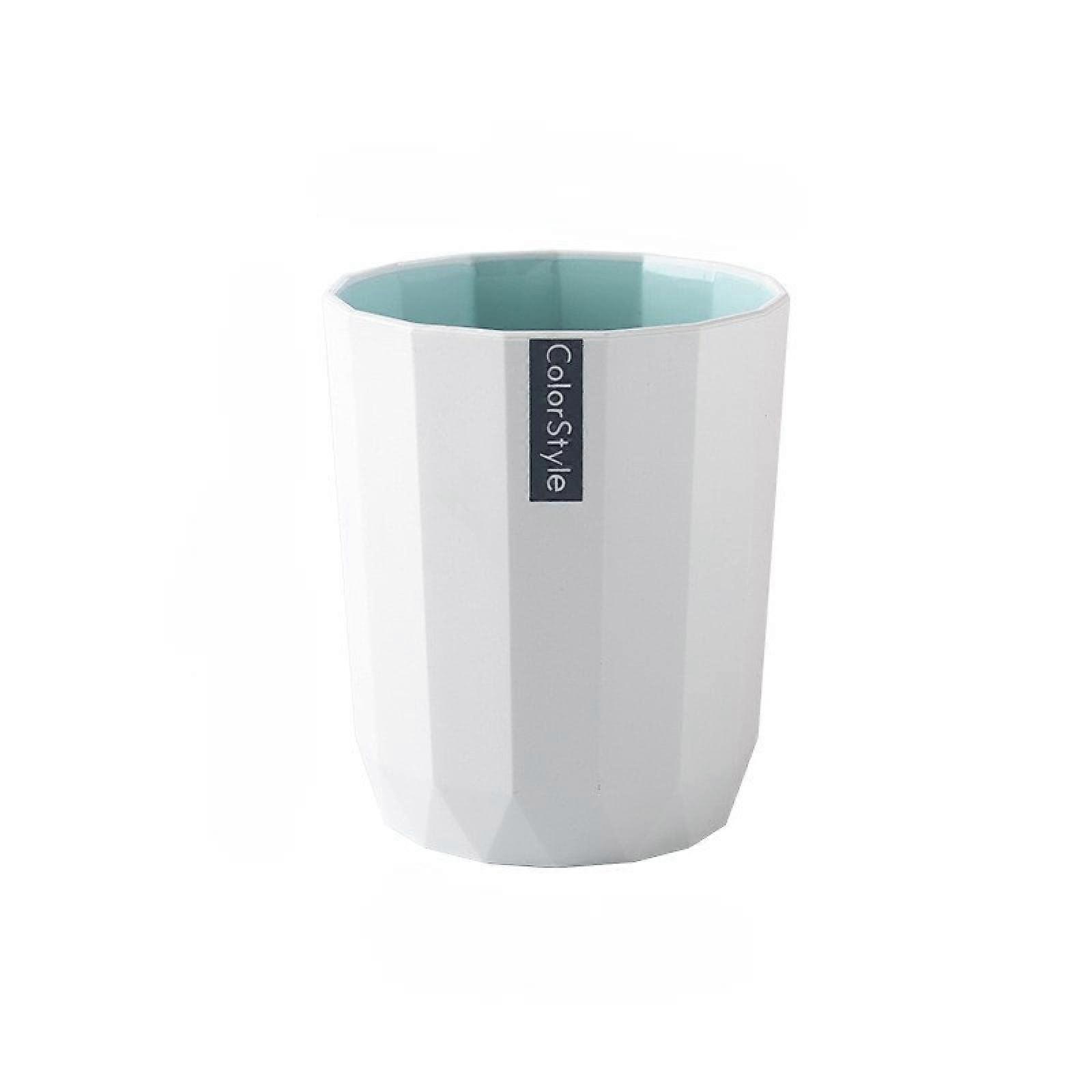 400ml Handleless Coffee Cup with Diamond Textured Grip and Elegant TwoColor White Finish