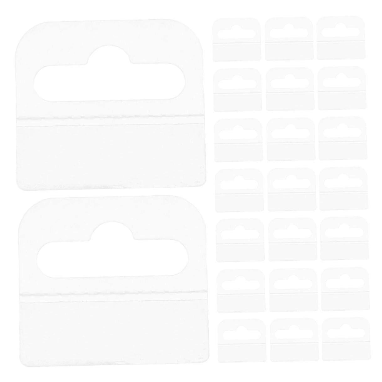 100pcs Clear Self Adhesive Hooks NoDrill Wall Mount for Home Office and Retail Display