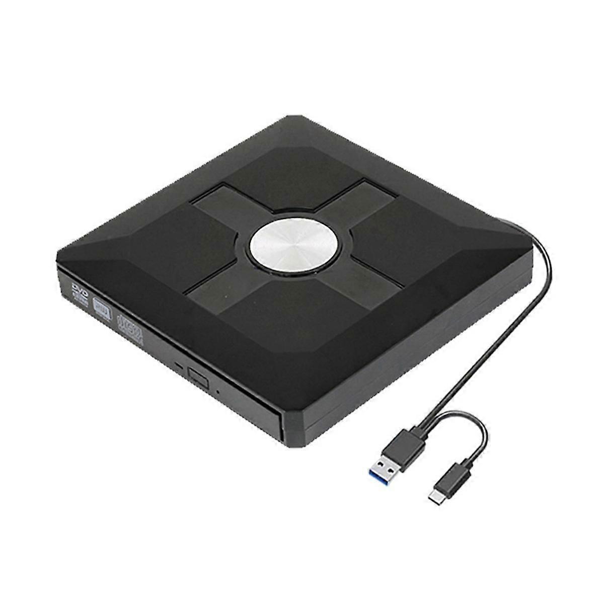 External Optical Drive Burning USB3.0Type-C Mobile Burner Plug and Play CD-ROM Drive Suitable for P