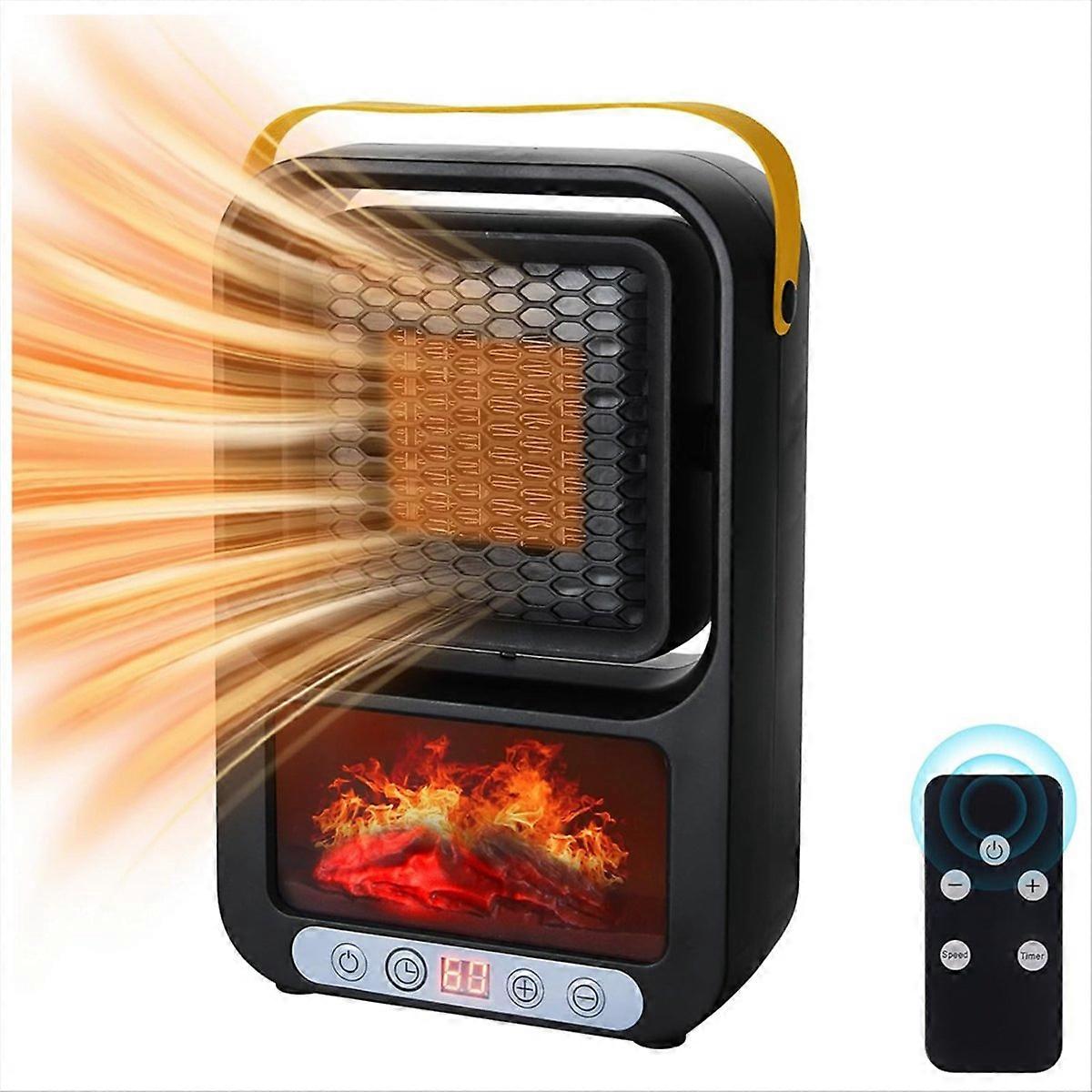 Realistic 3D Flame Mini Room Smart Heater EU Plug
