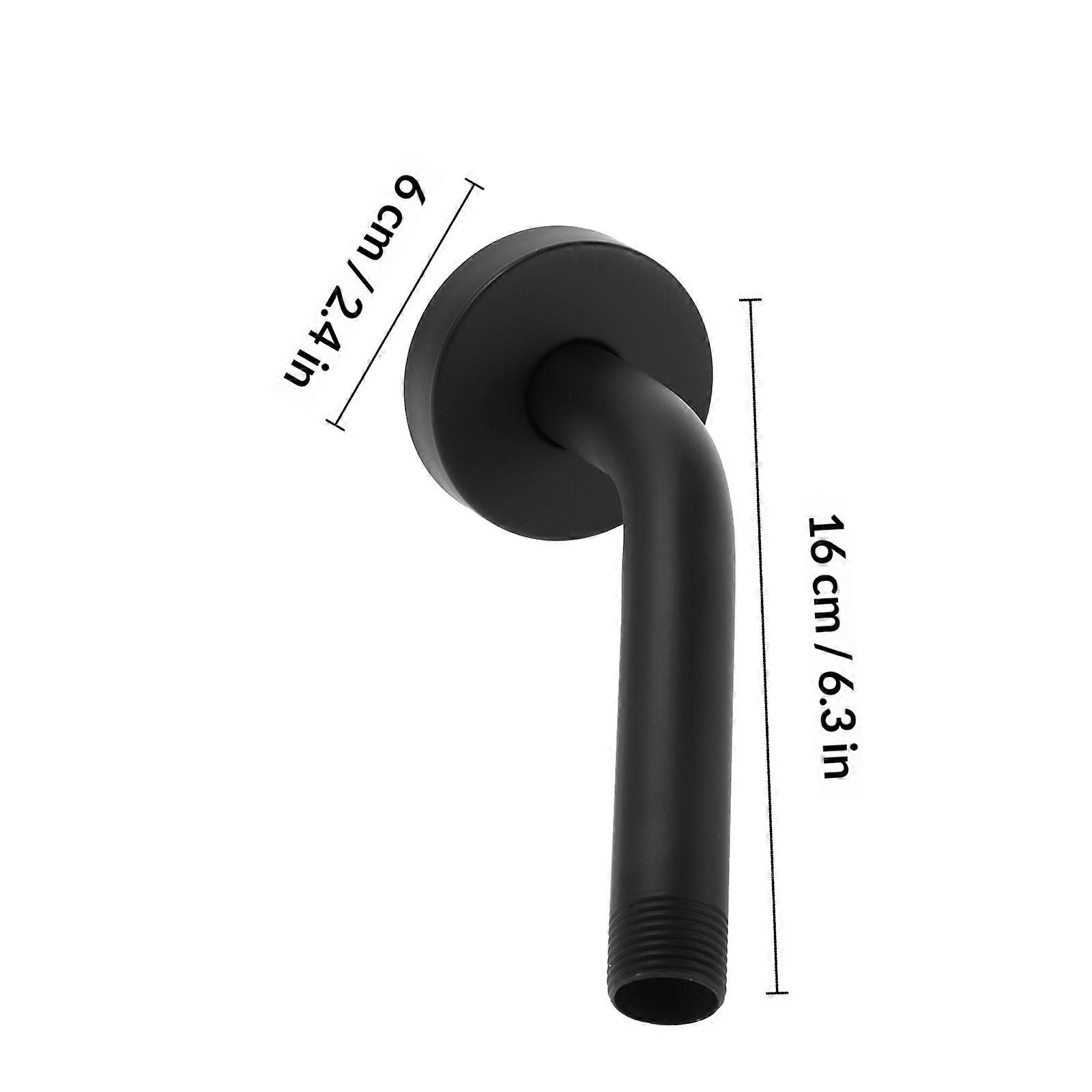 Bathing Bracket Shower Arms Round Shape Brushed Style Bathroom Installation 1 Set