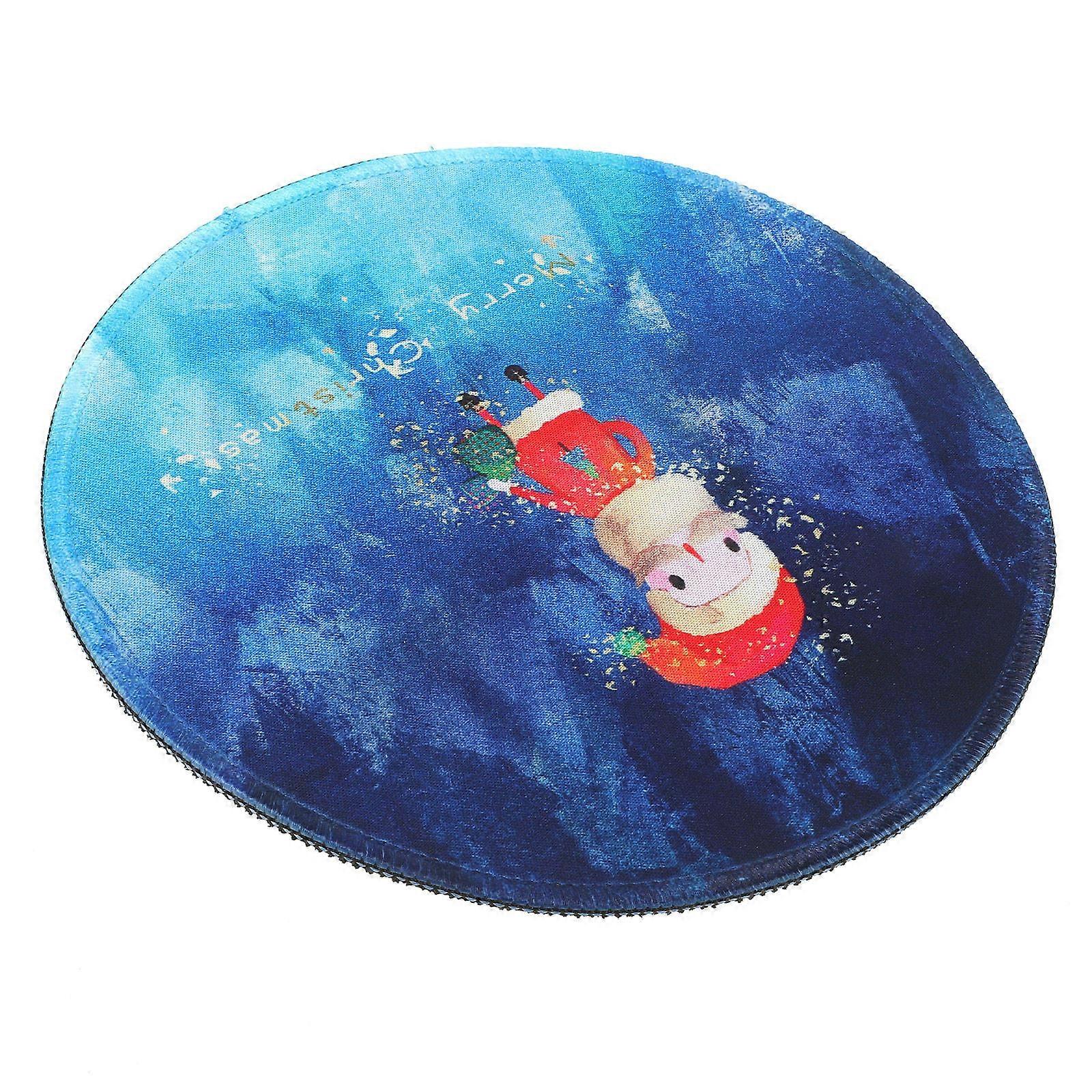 Christmas Mouse Pad Rubber Round Mouse Mat for Office Work