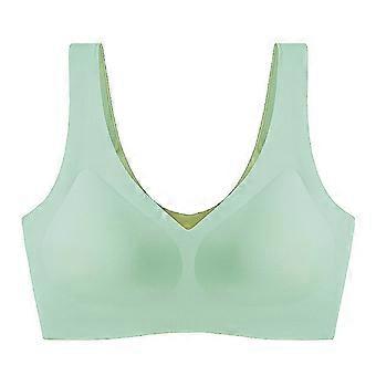 Breathable T Shirt Bra Engineered With Seamlessly Technology To Prevent Lines Under Clothing In Various Shades  light green XL