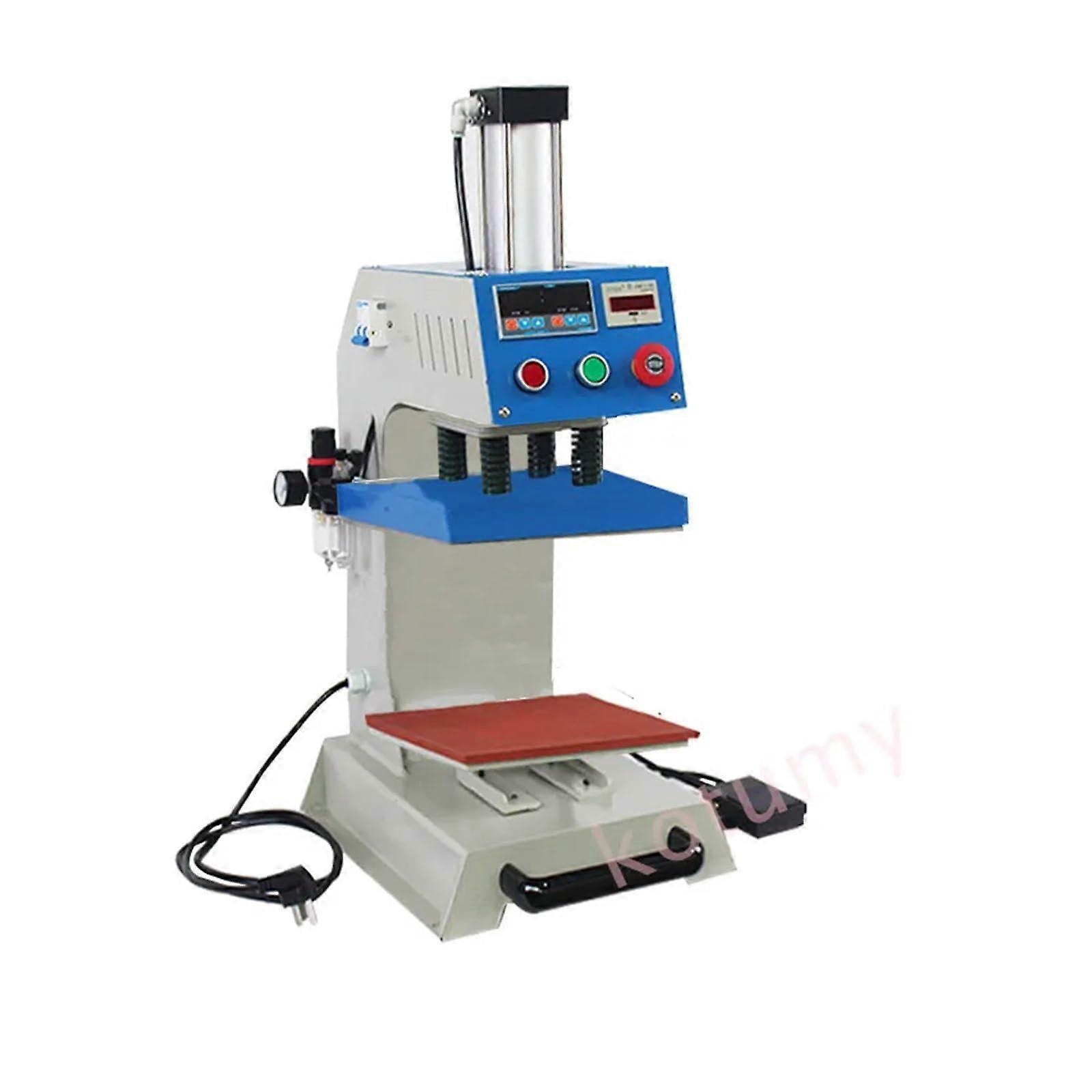Industrial Heat Press Machine 10x10cm Pneumatic Hot Stamping Printer with Precise Temperature Control