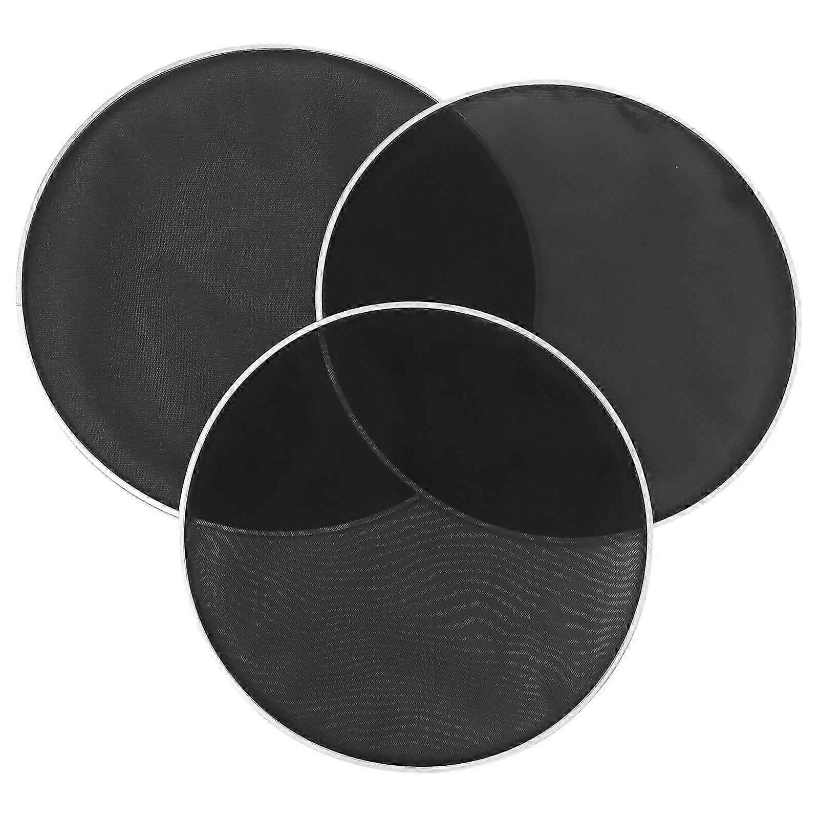 3 pcs Double Layer Silent Mute Drum Heads Great Replacement for Drums