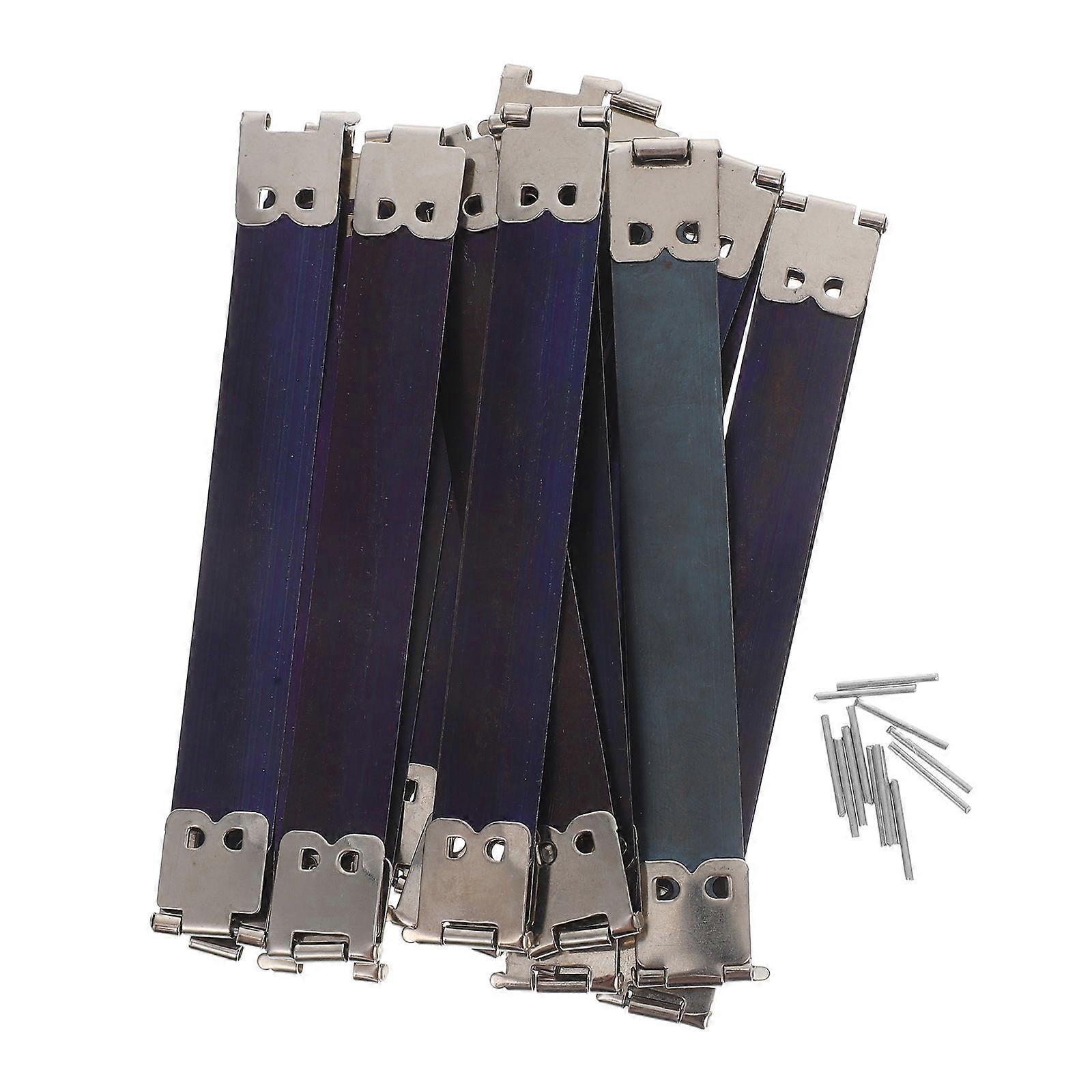 Metal Internal Flex Frames for Handbag 30Pcs Spring Clips Replacement Silver