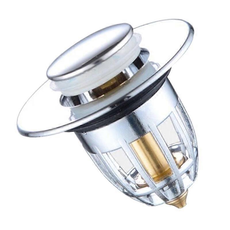 Bathroom Sink Plug Filter Universal Wash Basin Core Bounce Drain Filter Up