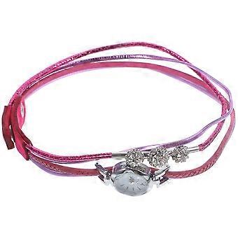 Creative Women Watch Pearl Wristwatch for Timekeeping 1 Piece Rosy Color