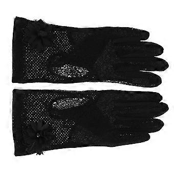 Sun Protection Gloves Thin Gloves for Women Use 2Pairs Black Outdoor Sports